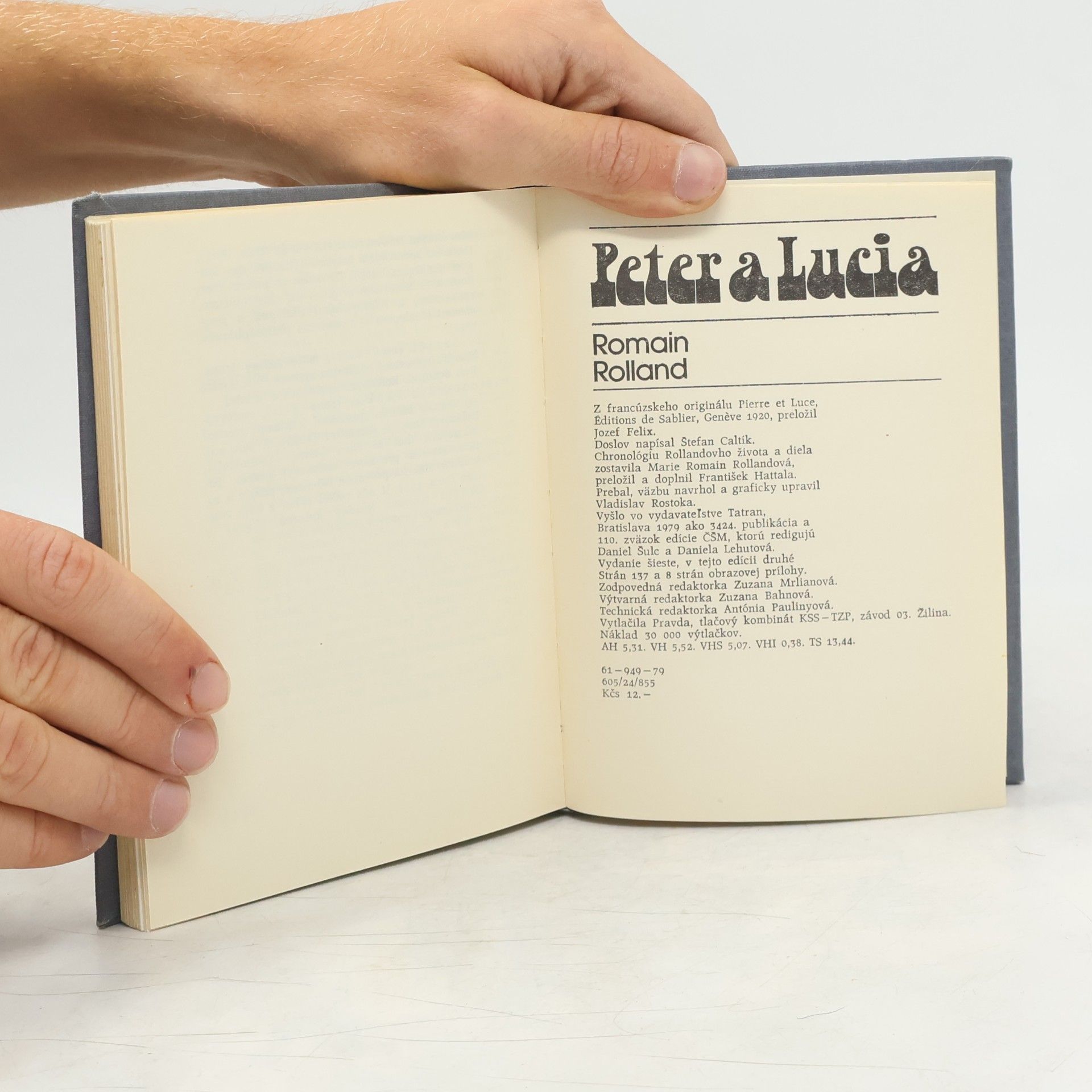 Romain Rolland Peter a Lucia