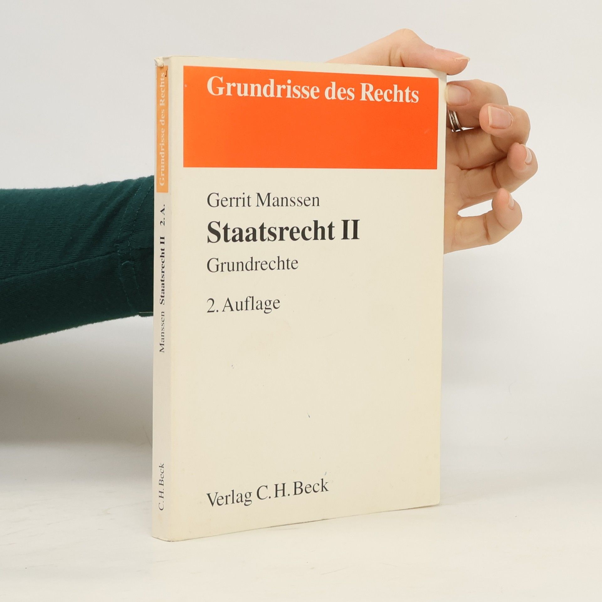Gerrit Manssen Grundrisse des Rechts - 2: Staatsrecht II - 2. Auflage