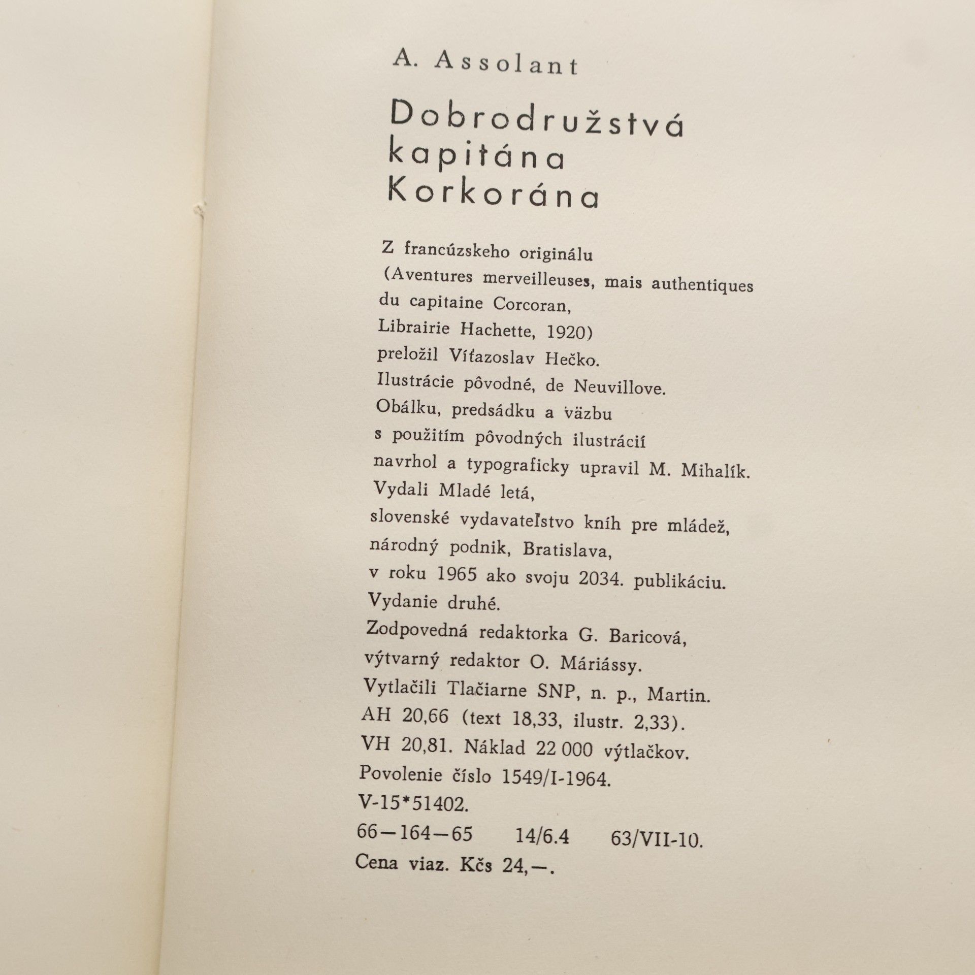 Alfred Assolant Dobrodružství kapitána Korkorána