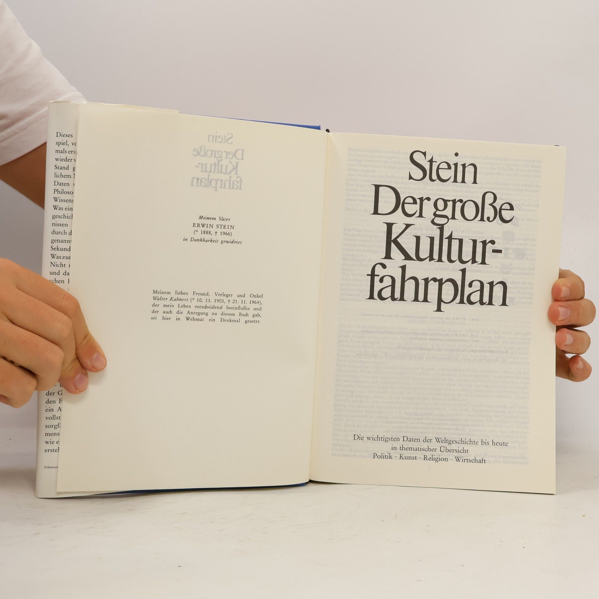Werner Stein Der grosse Kulturfahrplan