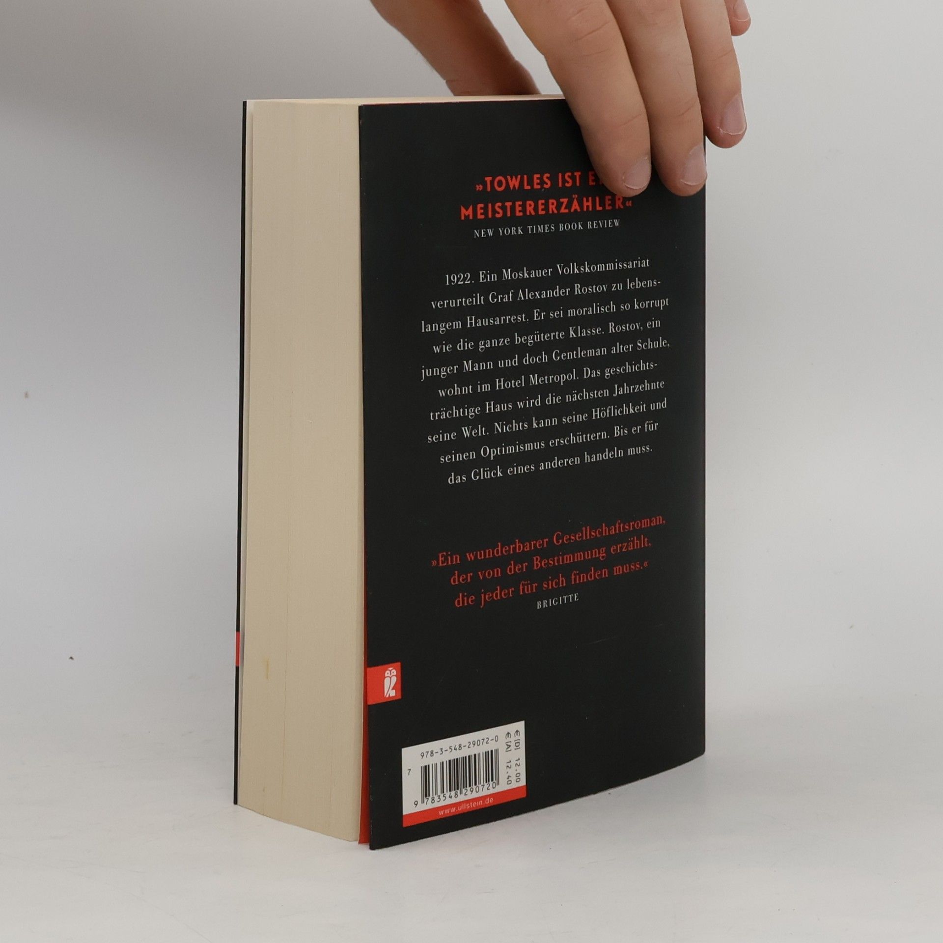 Amor Towles Ein Gentleman in Moskau