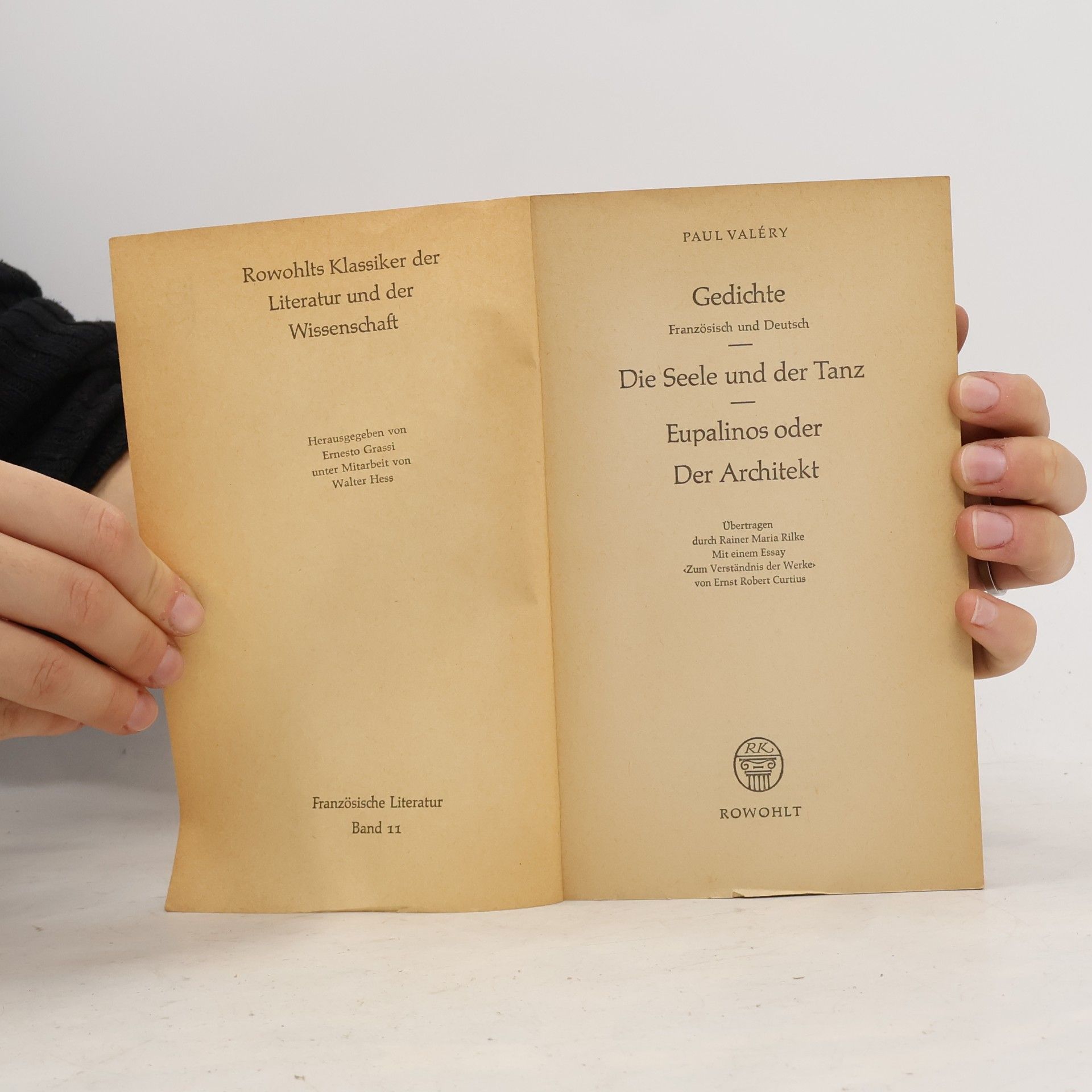 Paul Valéry Gedichte. Französisch und Deutsch - Die Seele und der Tanz - Eupalinos oder Der Architekt