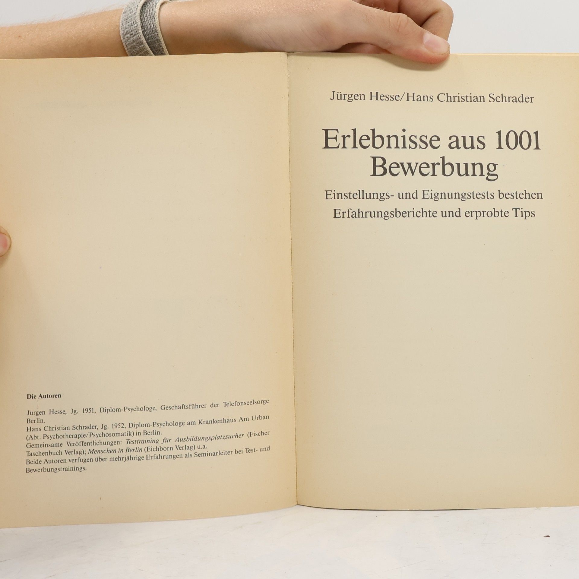 Jürgen Hesse Erlebnisse aus 1001 Bewerbung