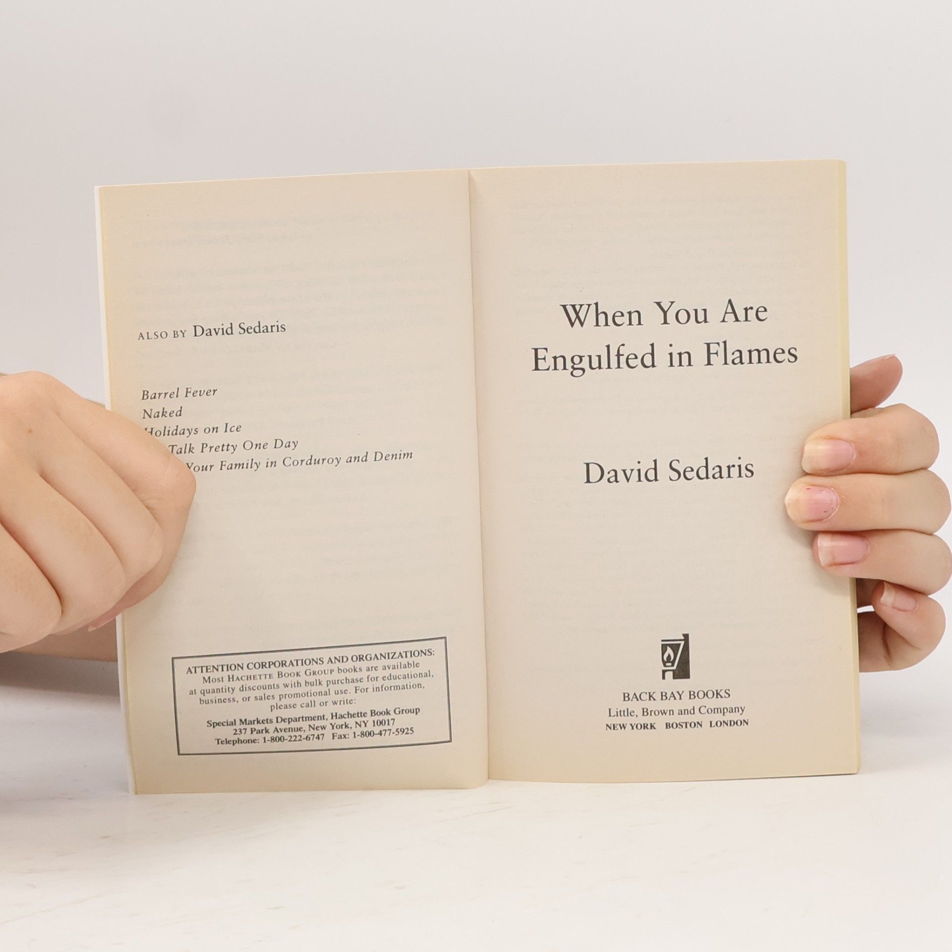 David Sedaris When You Are Engulfed in Flames