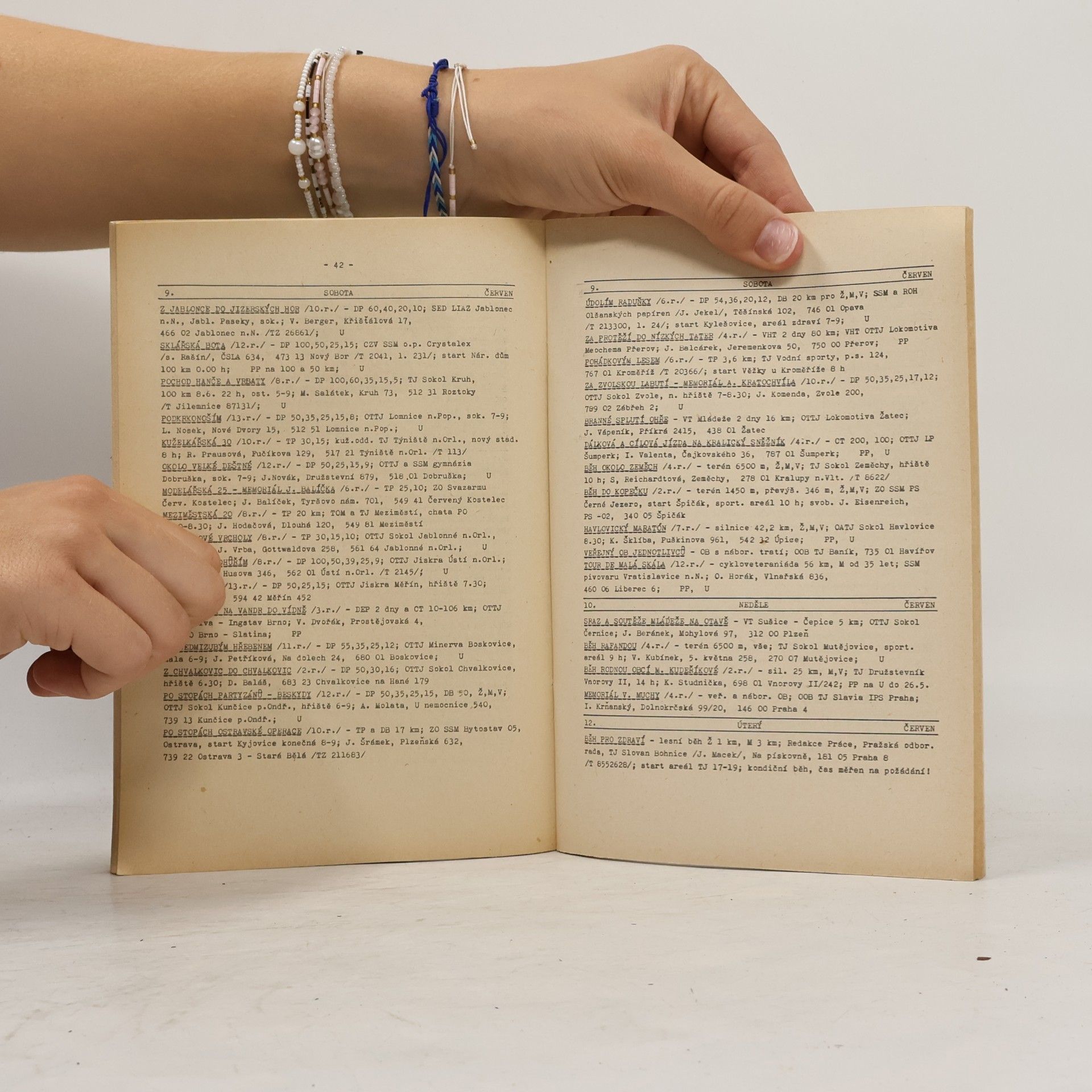 Kolektiv autorů Kalendář akcí – Buď fit. Duben–prosinec 1984