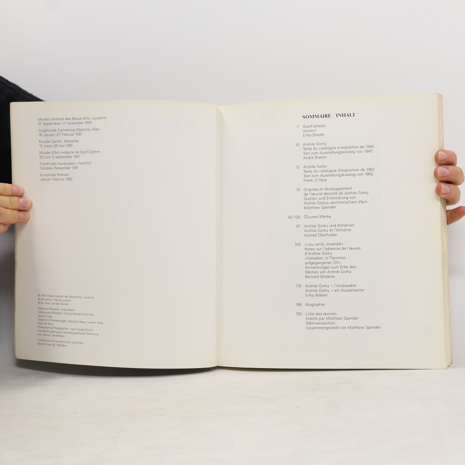 Autorenkollektiv Arshile Gorky. Oeuvres sur papier 1929–1947 = Arbeiten auf Papier 1929–1947