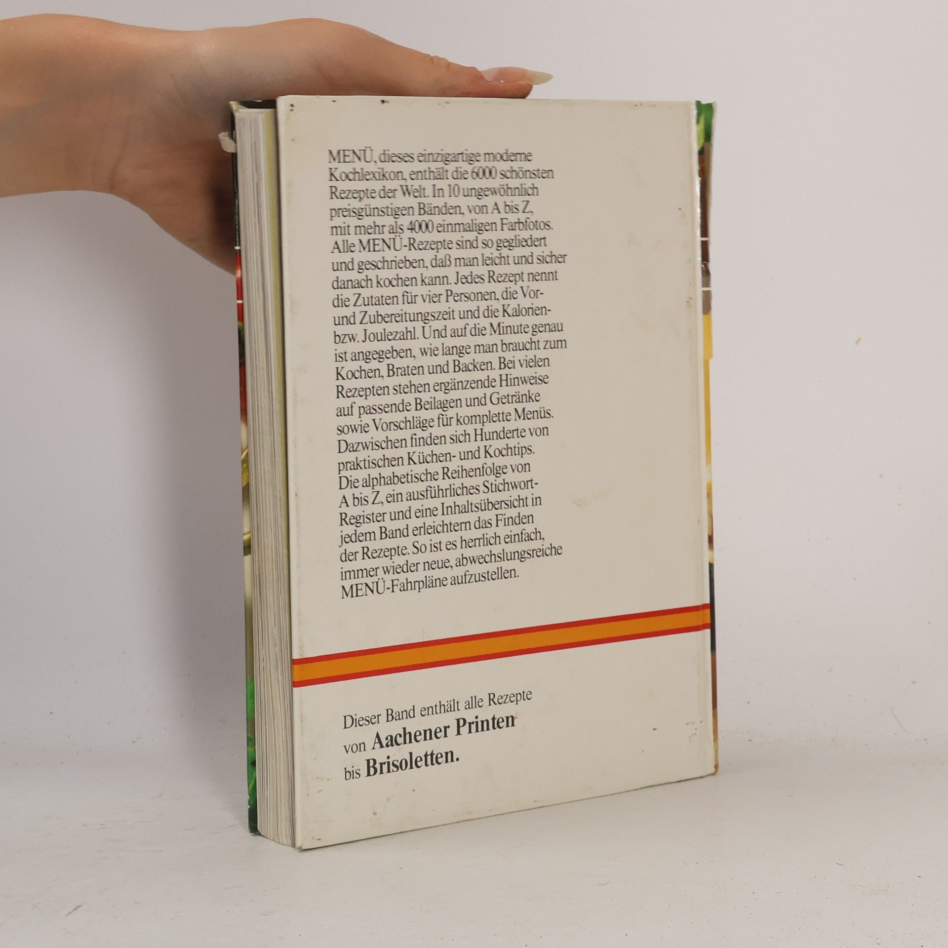 Various authors Menu 1. Das große moderne Kochlexikon