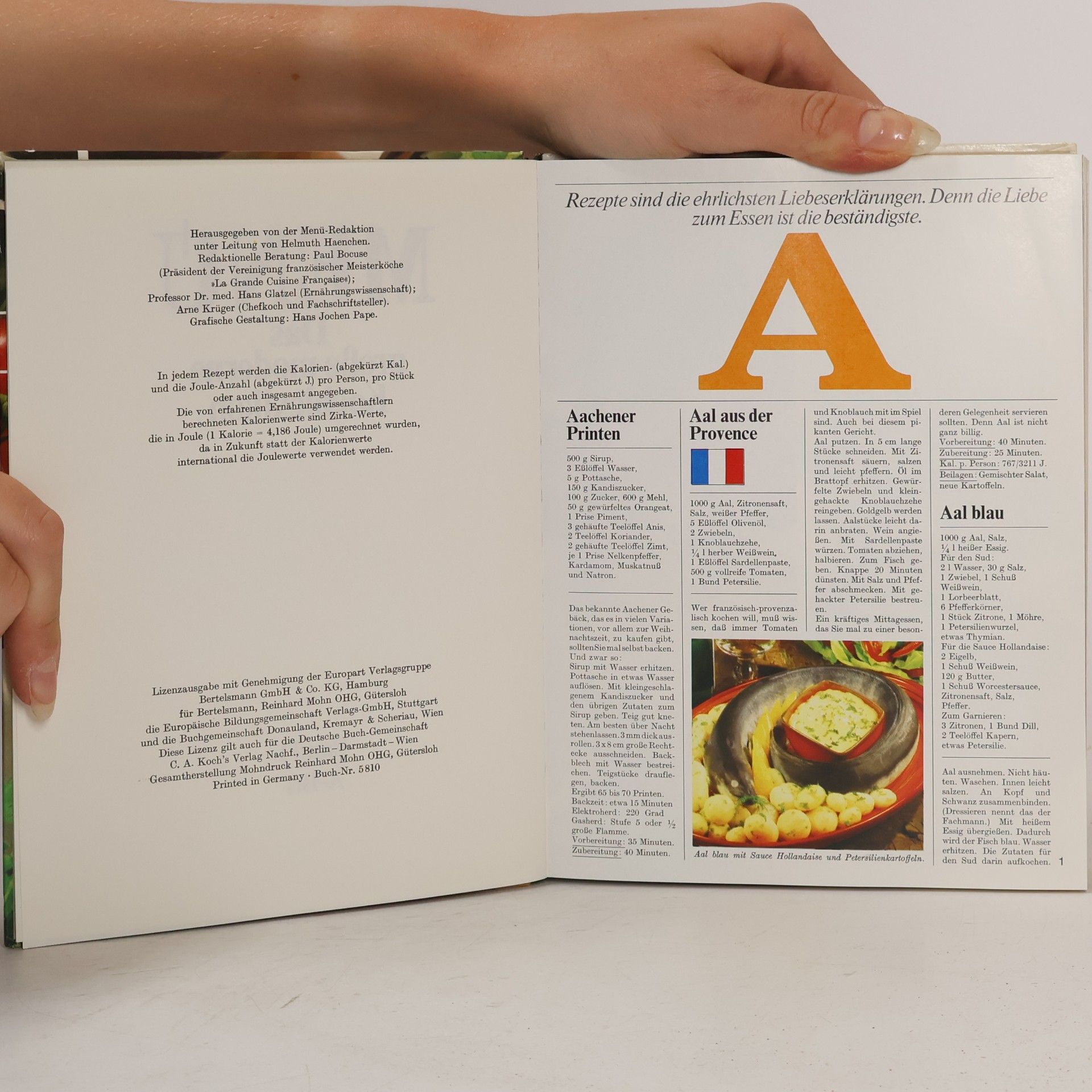 Various authors Menu 1. Das große moderne Kochlexikon
