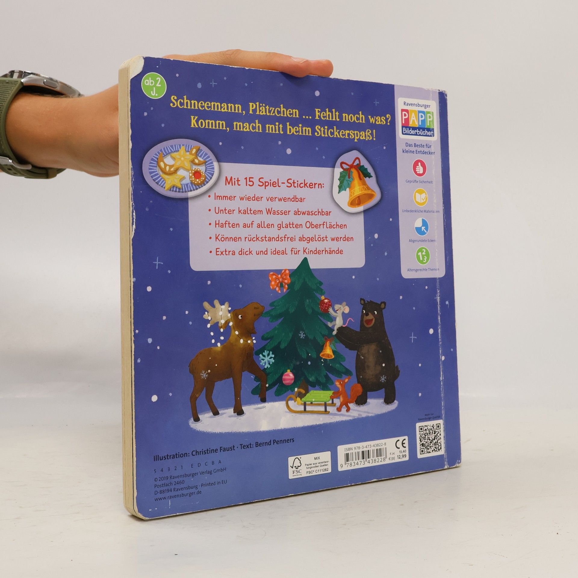 Christine Faust Mein Weihnachts-Stickerspaß