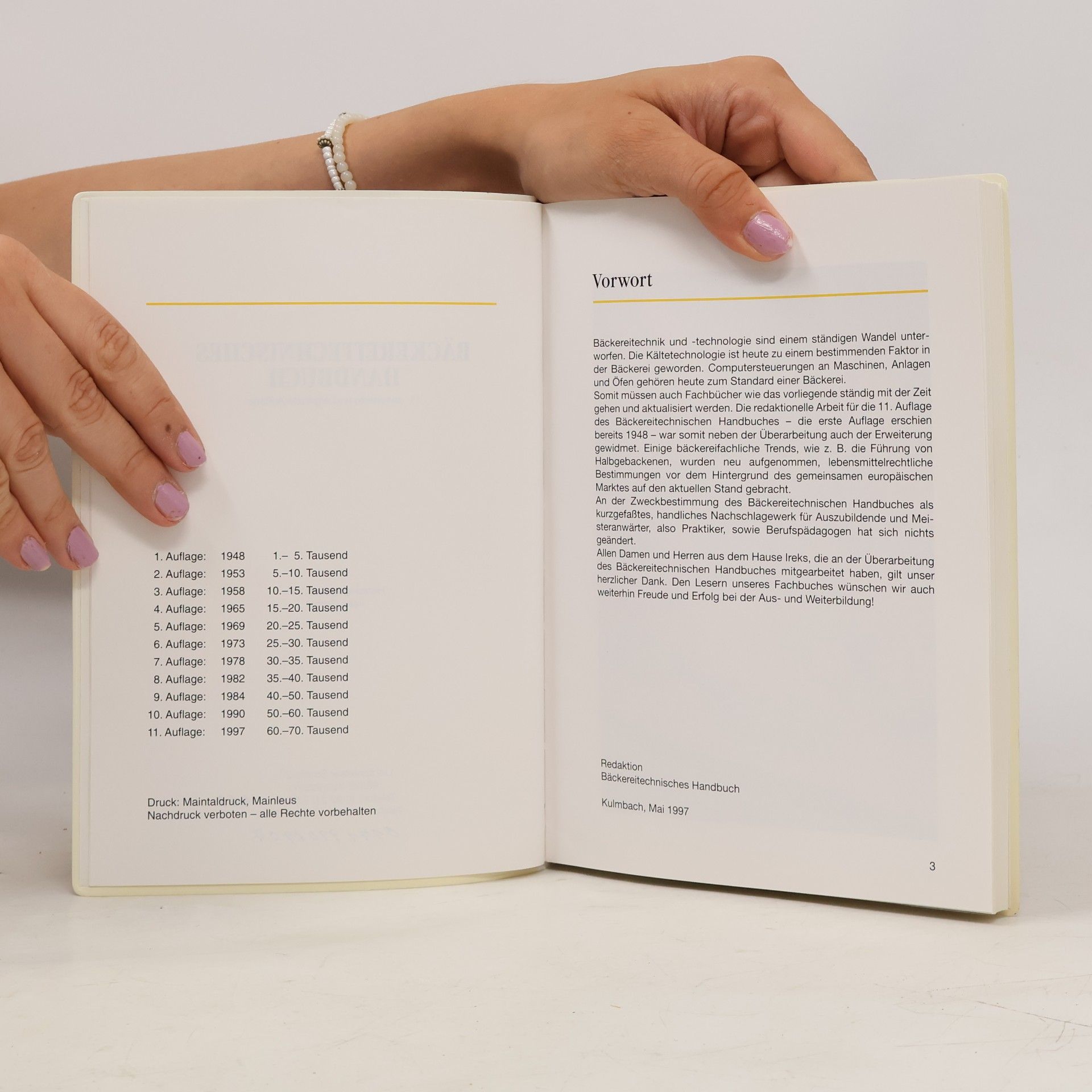Autorenkollektiv Bäckereitechnisches Handbuch