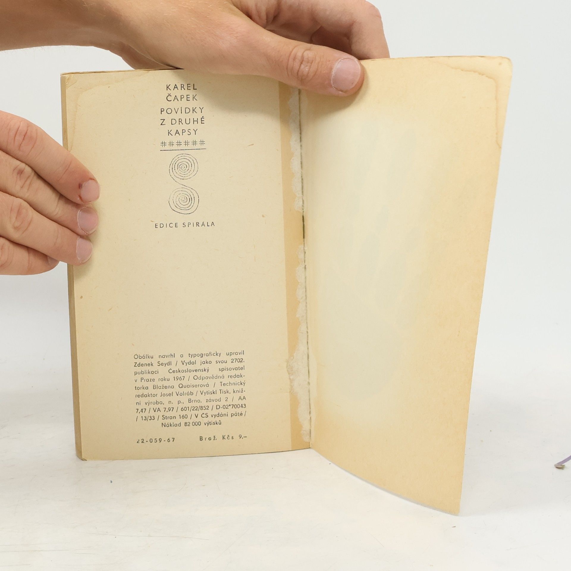 Karel Čapek Povídky z druhé kapsy