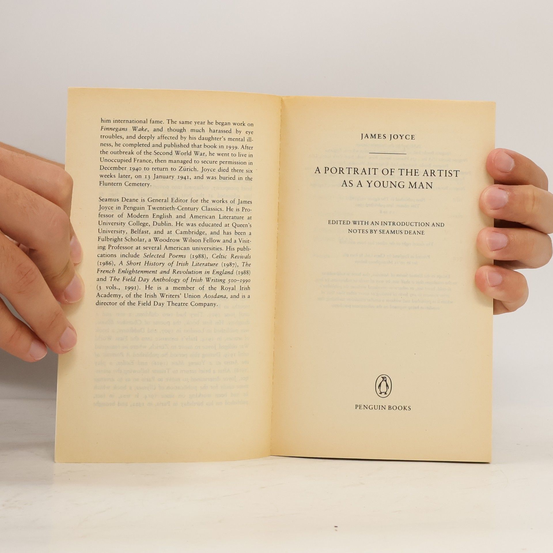 James Joyce A Portrait of the Artist as a Young Man