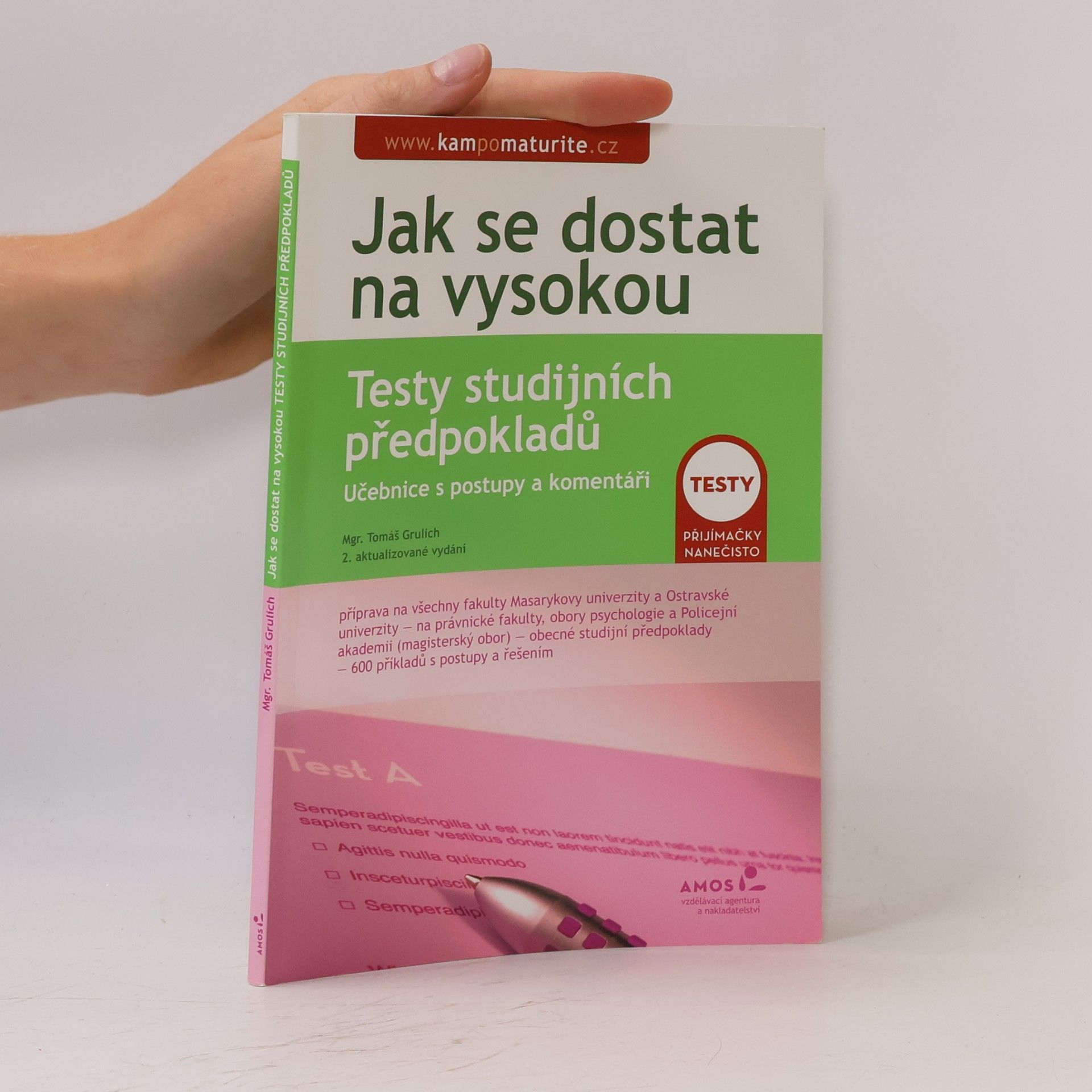 Testy studijních předpokladů : učebnice s postupy a komentáři