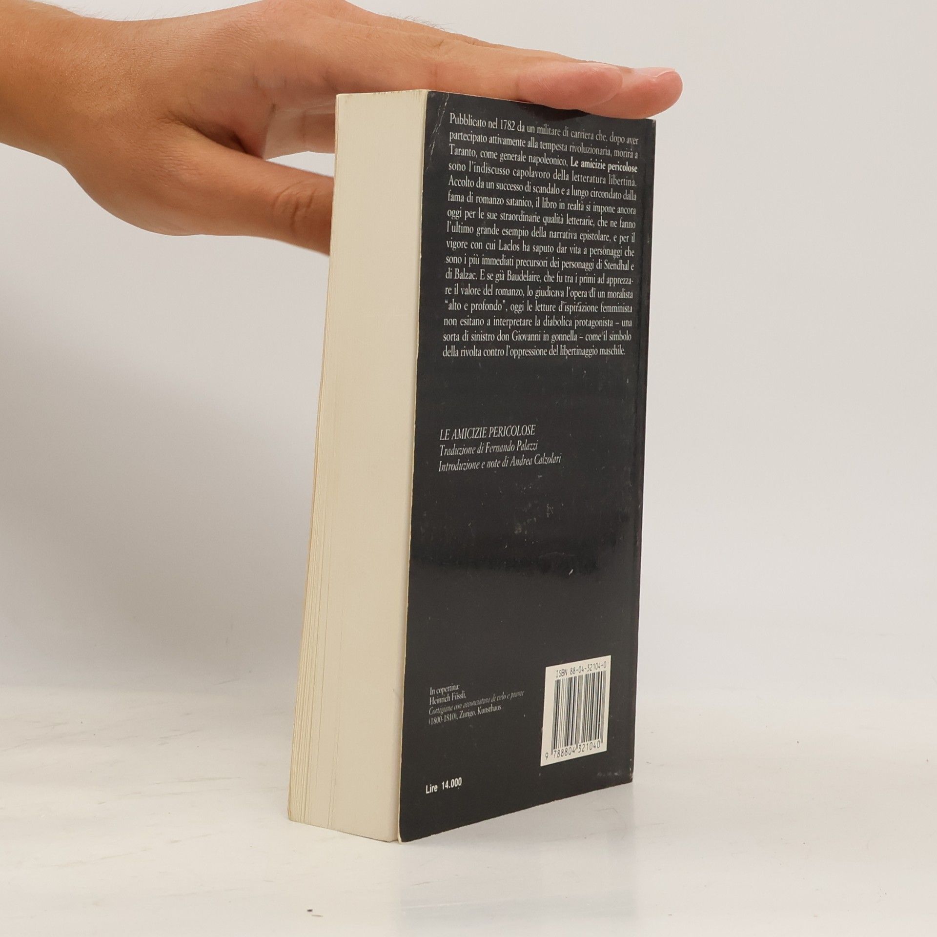 Pierre-Ambroise-François Choderlos de Laclos Oscar Classici Mondadori - 149: Le amicizie pericolose