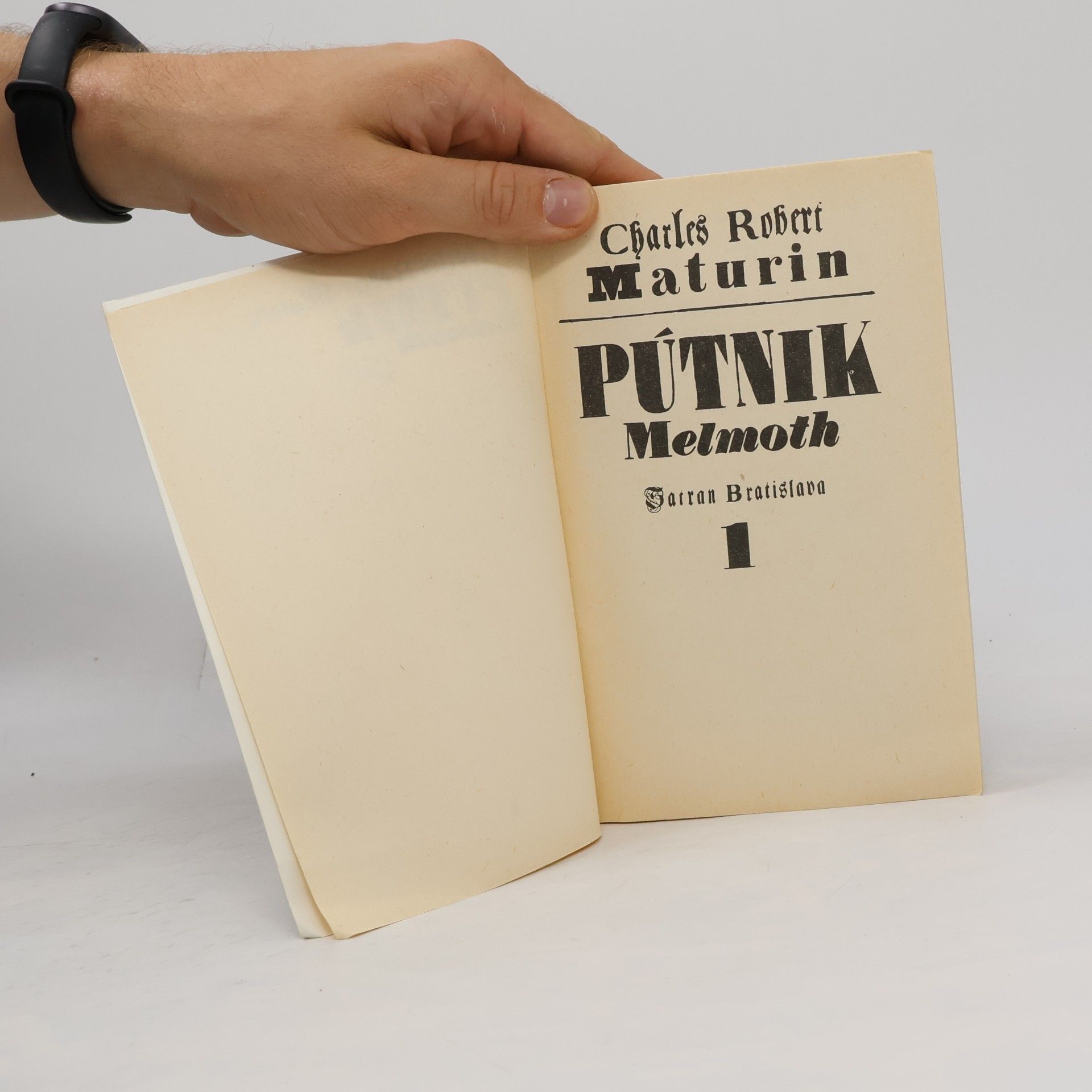 Charles Robert Maturin Pútnik Melmoth 1