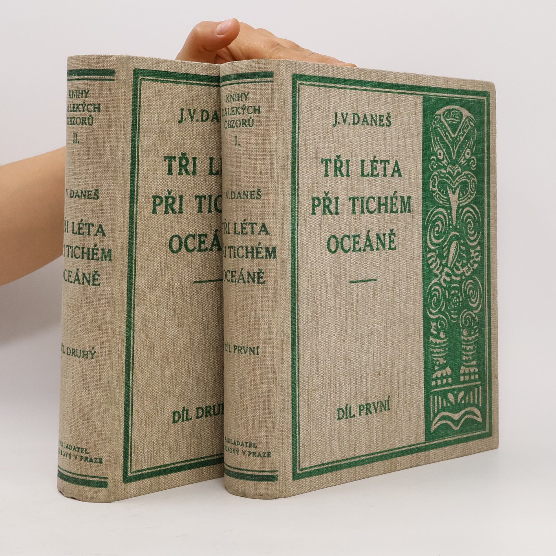 Jiří Viktor Daneš Tři léta při Tichém oceáně. (I. a II. díl, dva svazky)