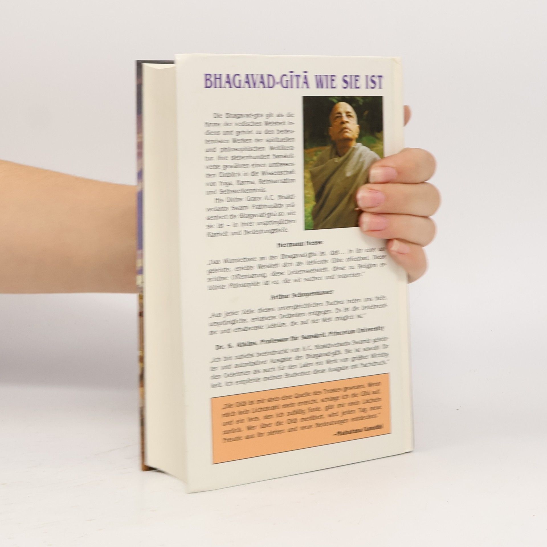 Seine Göttliche Gnade A.C. Bhaktivedanta Swami Prabhupada Bhagavad-gīta, wie sie ist