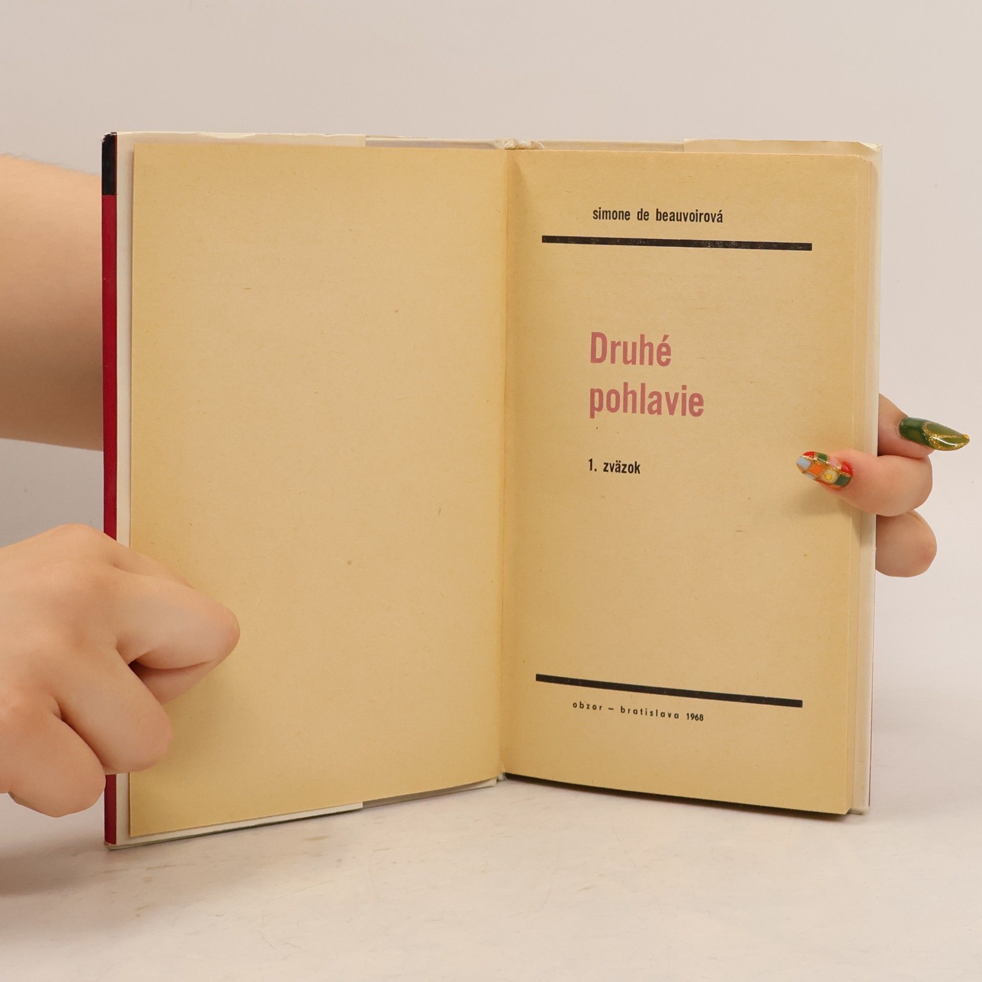 Simone de Beauvoir Druhé pohlavie 1