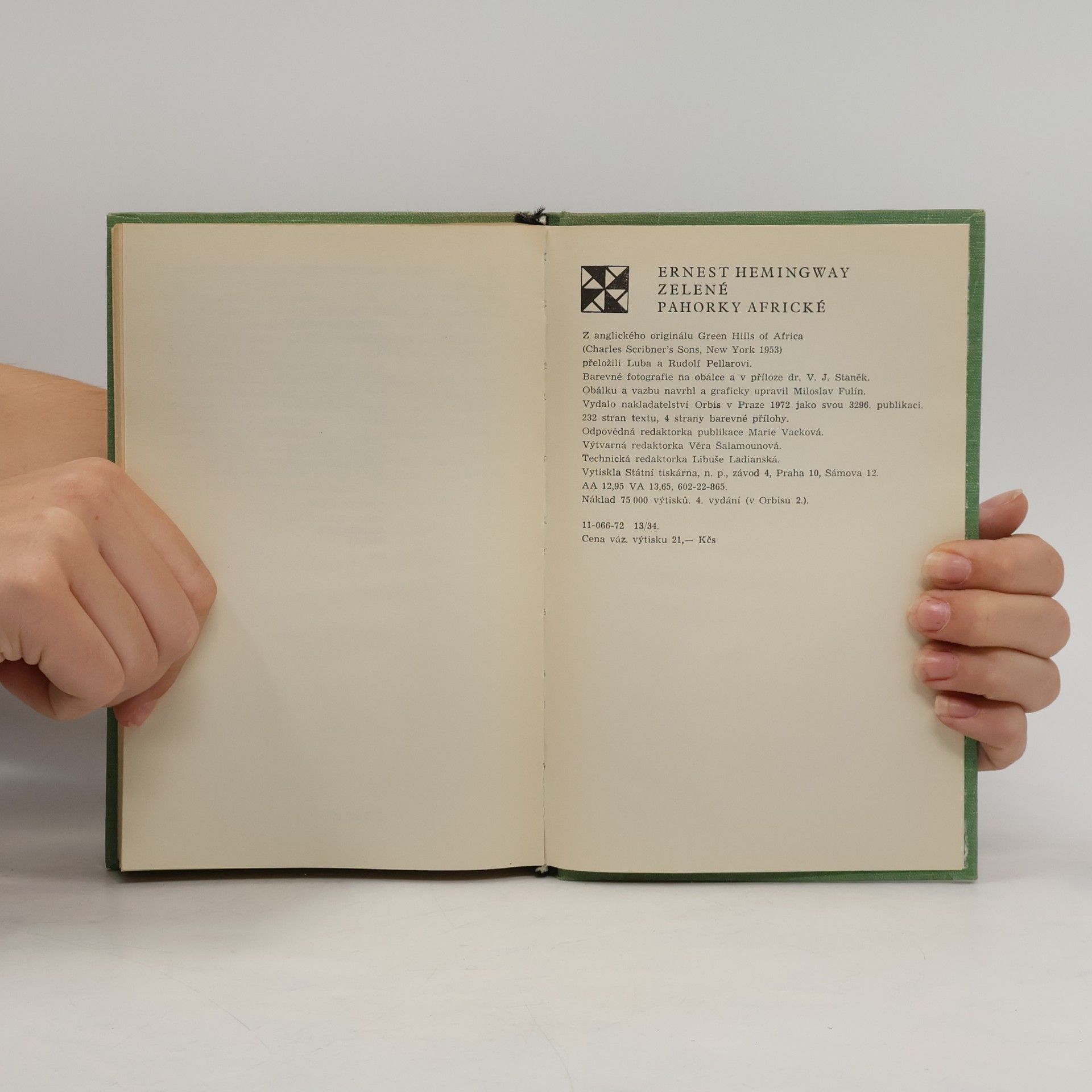 Ernest Hemingway Zelené pahorky africké