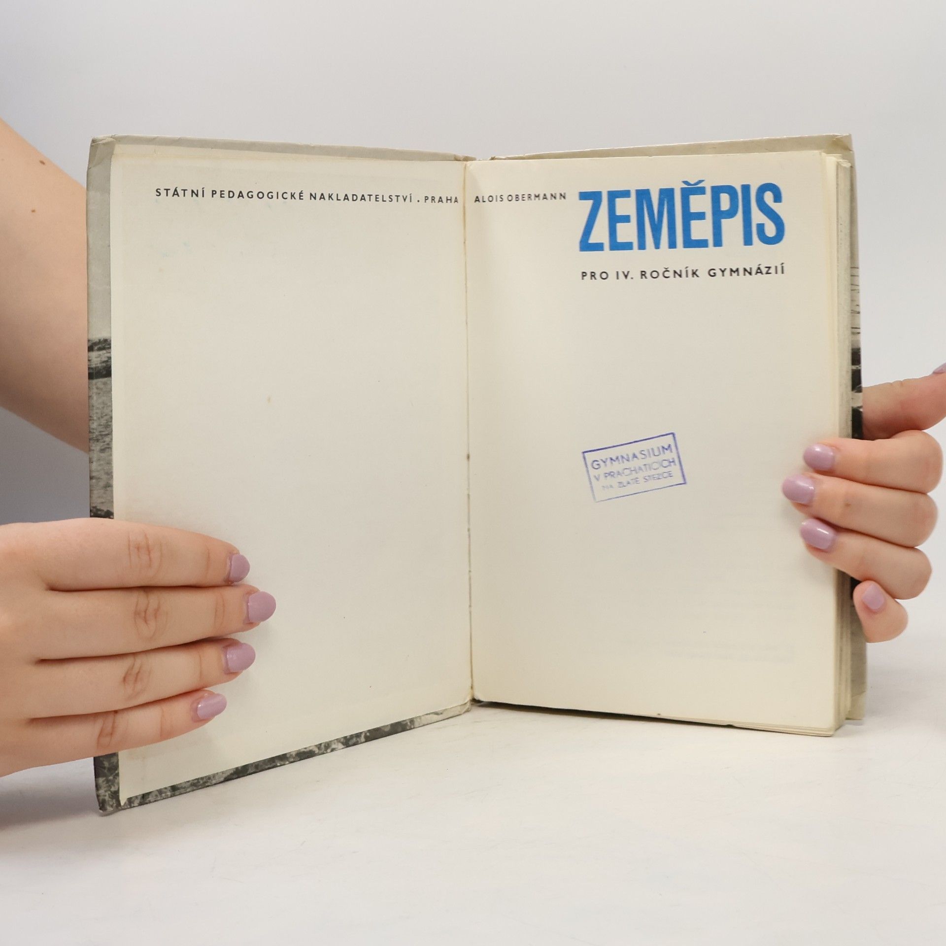 Alois Obermann Zeměpis pro IV. ročník gymnázií