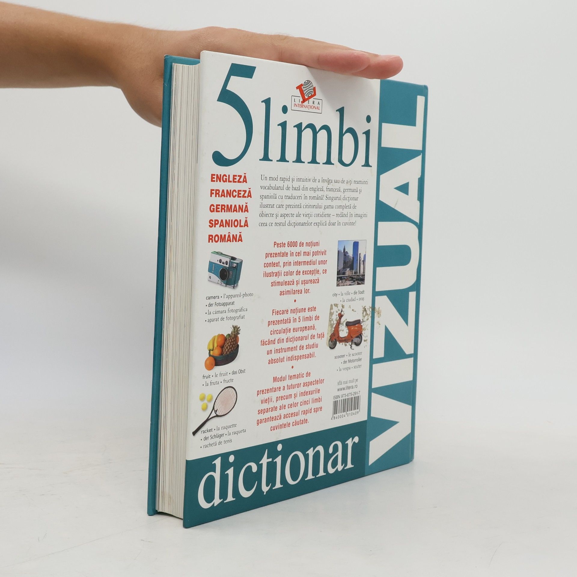 AA.VV. Dictionar vizual in 5 limbi engleza franceza germana spaniola romana