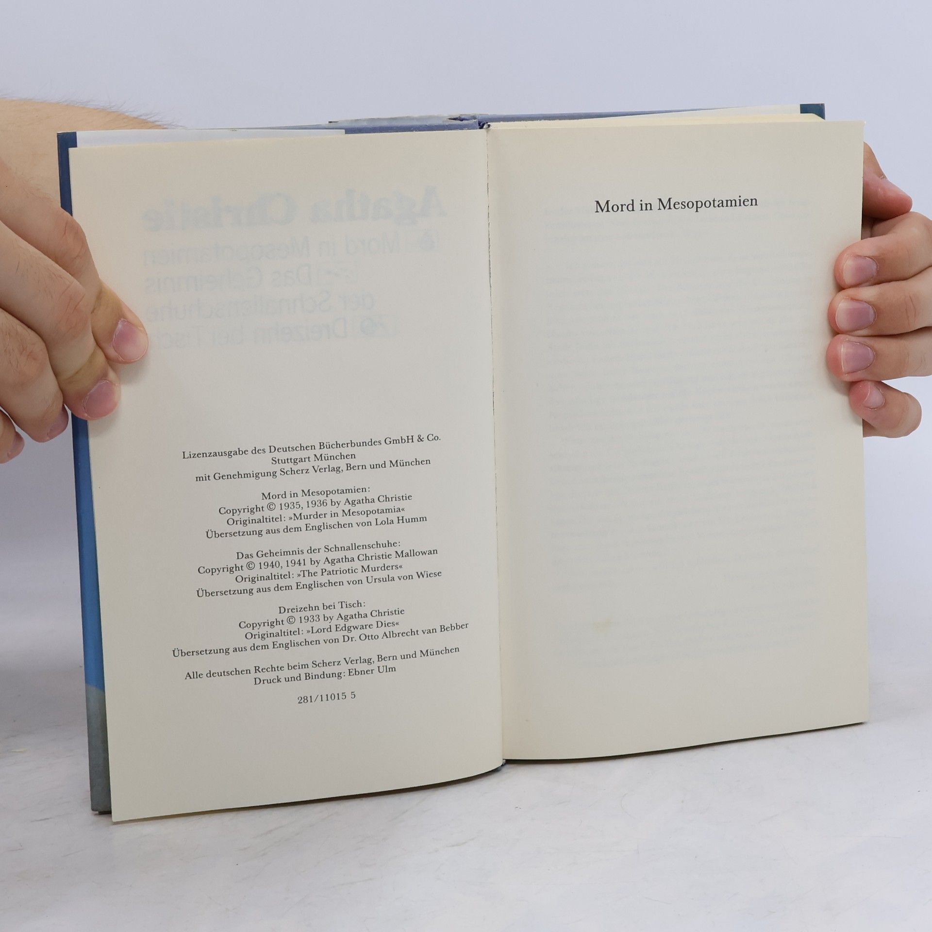 Agatha Christie Mord in Mesopotamien. Das Geheimnis der Schnallenschuhe. Dreizehn bei Tisch