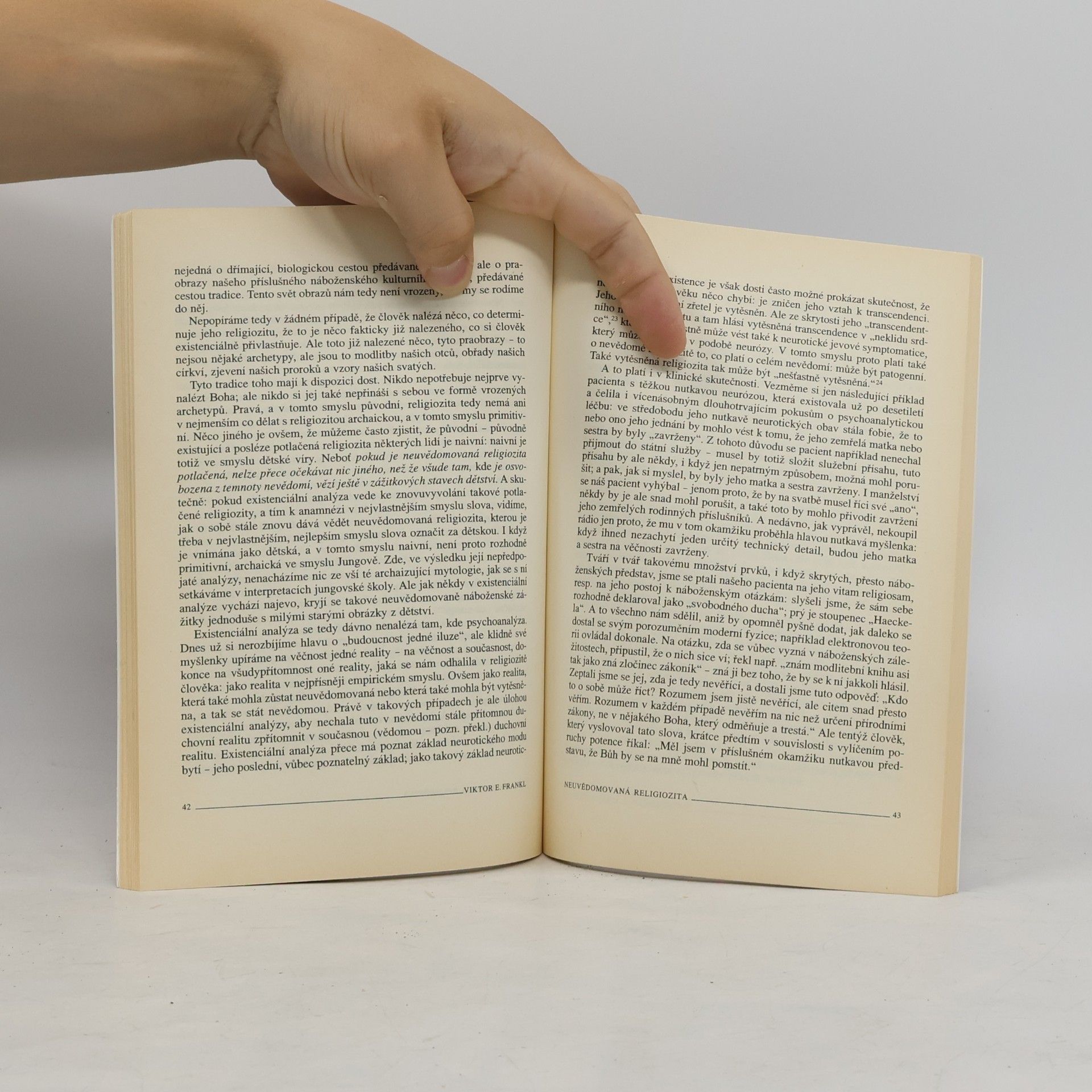 Viktor Emil Frankl Psychoterapie a náboženství