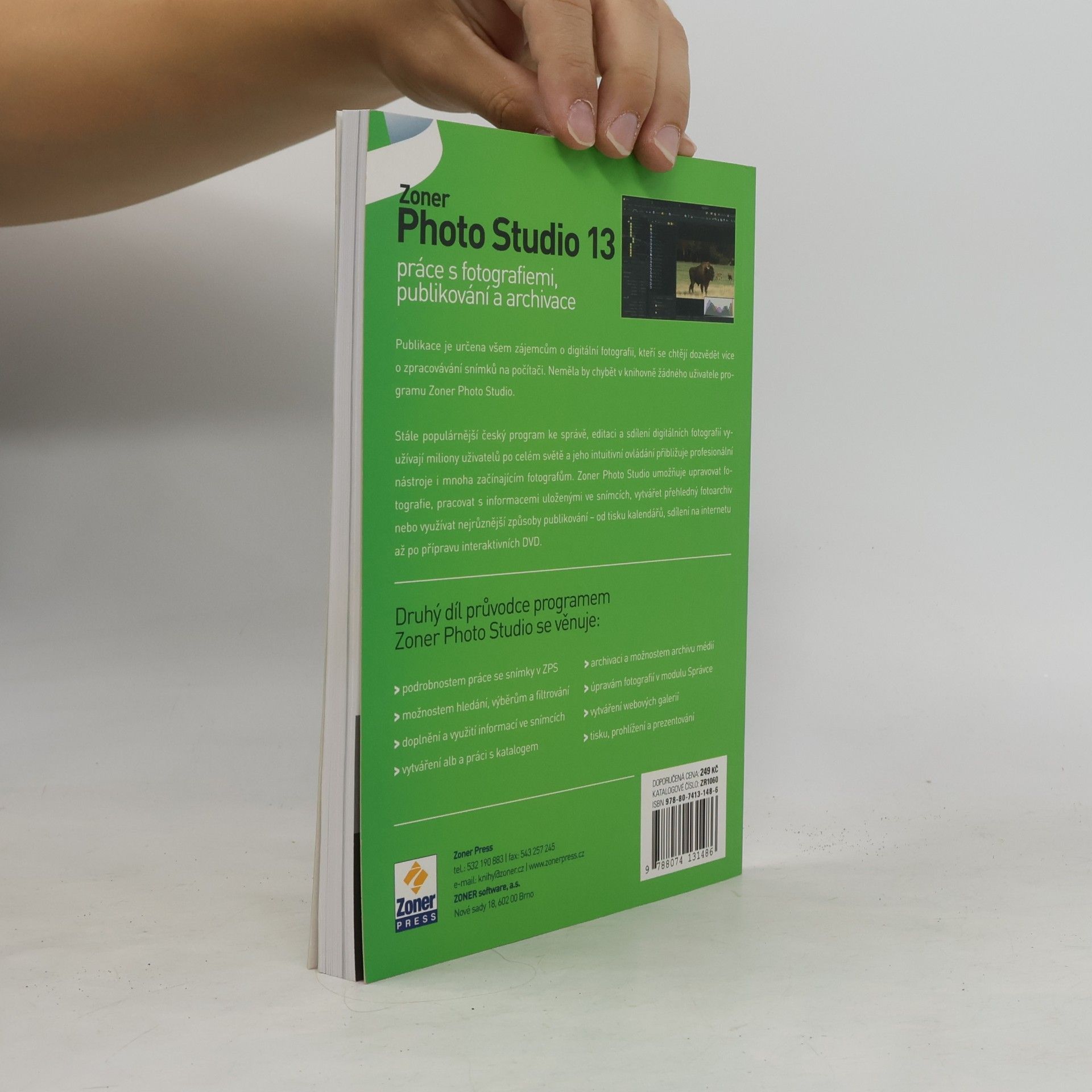 Pavel Kristián Zoner Photo Studio 13: práce s fotografiemi, publikování a archivace
