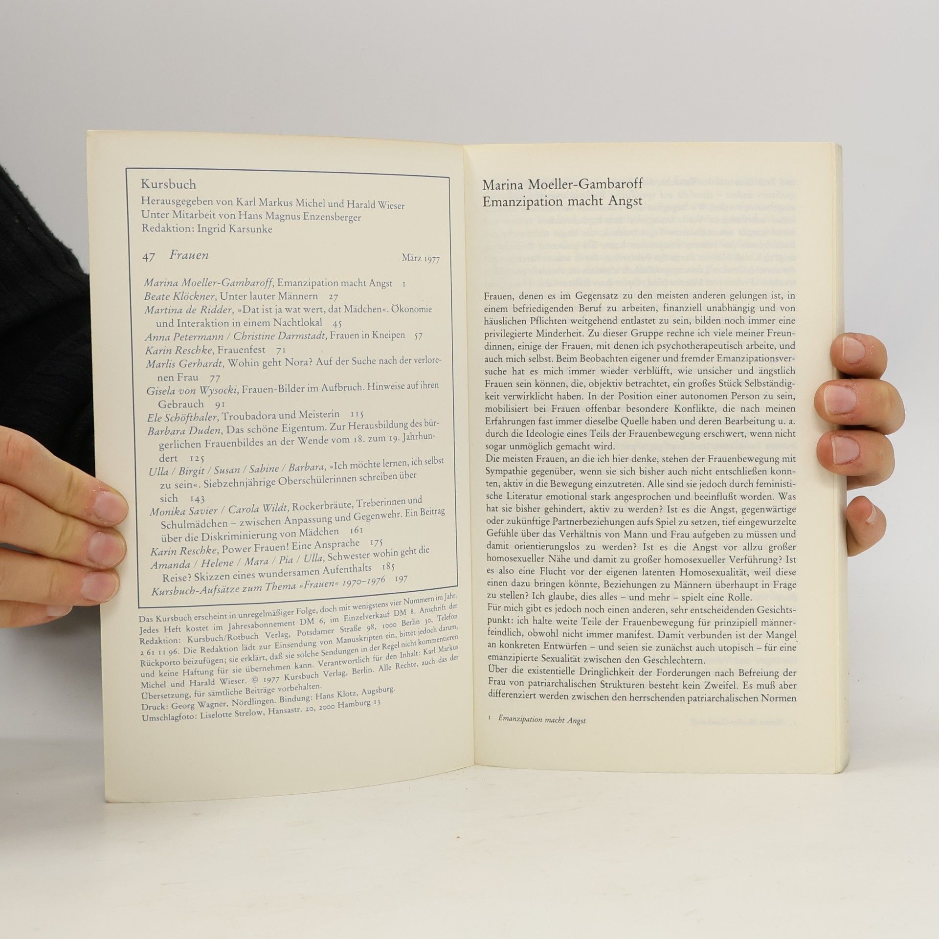 Autorenkollektiv Kursbuch: Frauen (47/1977)