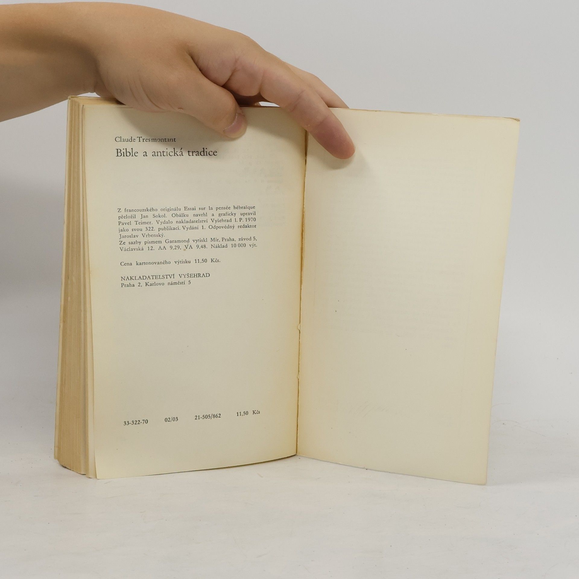 Claude Tresmontant Bible a antická tradice