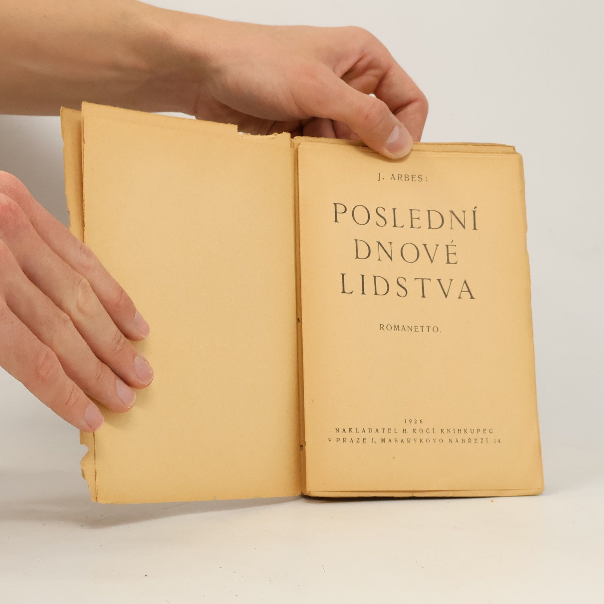 Jakub Arbes Poslední dnové lidstva