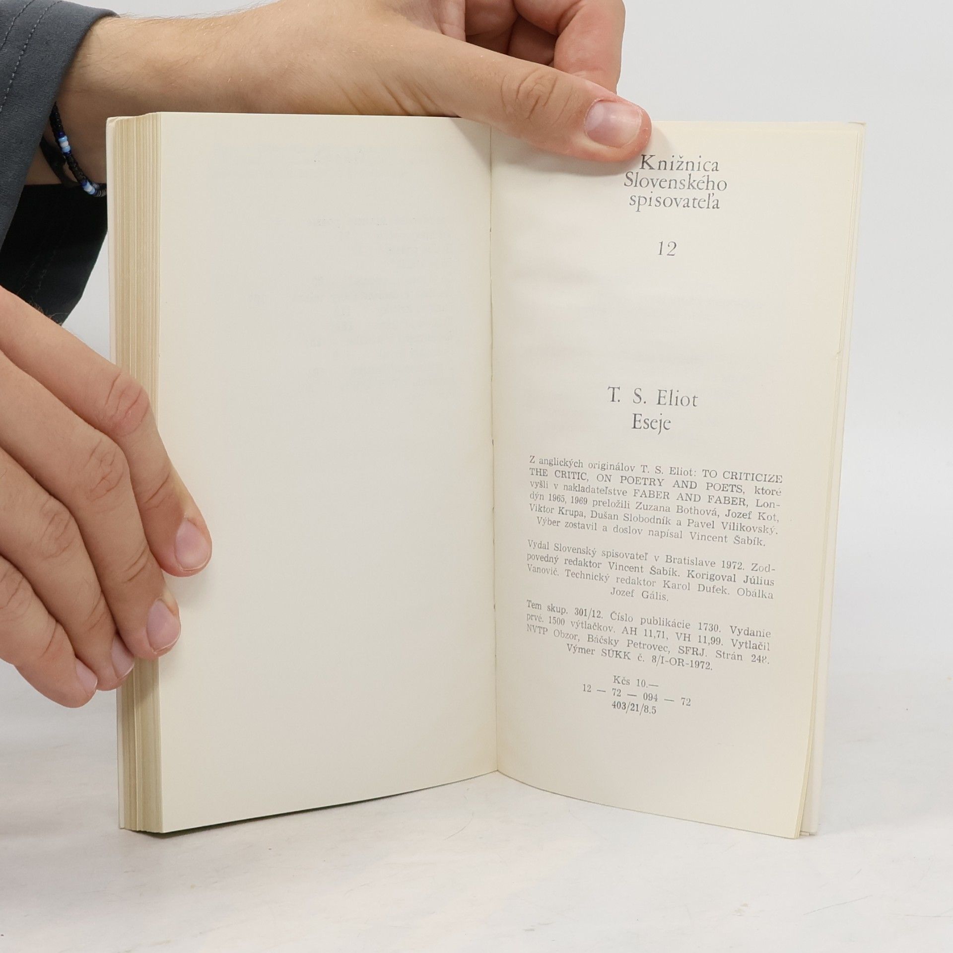 Thomas Stearns Eliot Eseje