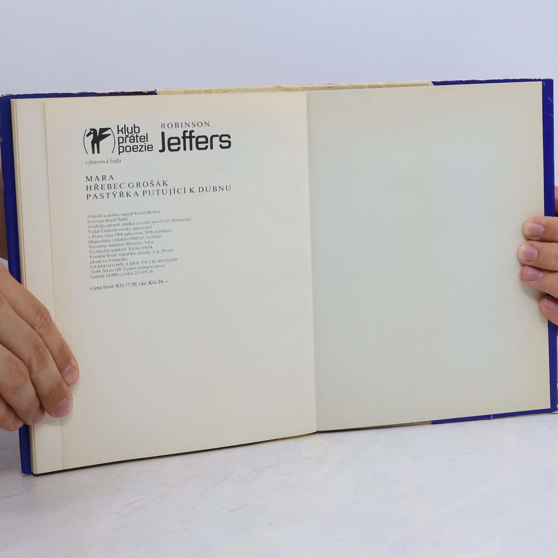 Robinson Jeffers Pastýřka putující k dubnu. Mara. Hřebec grošák