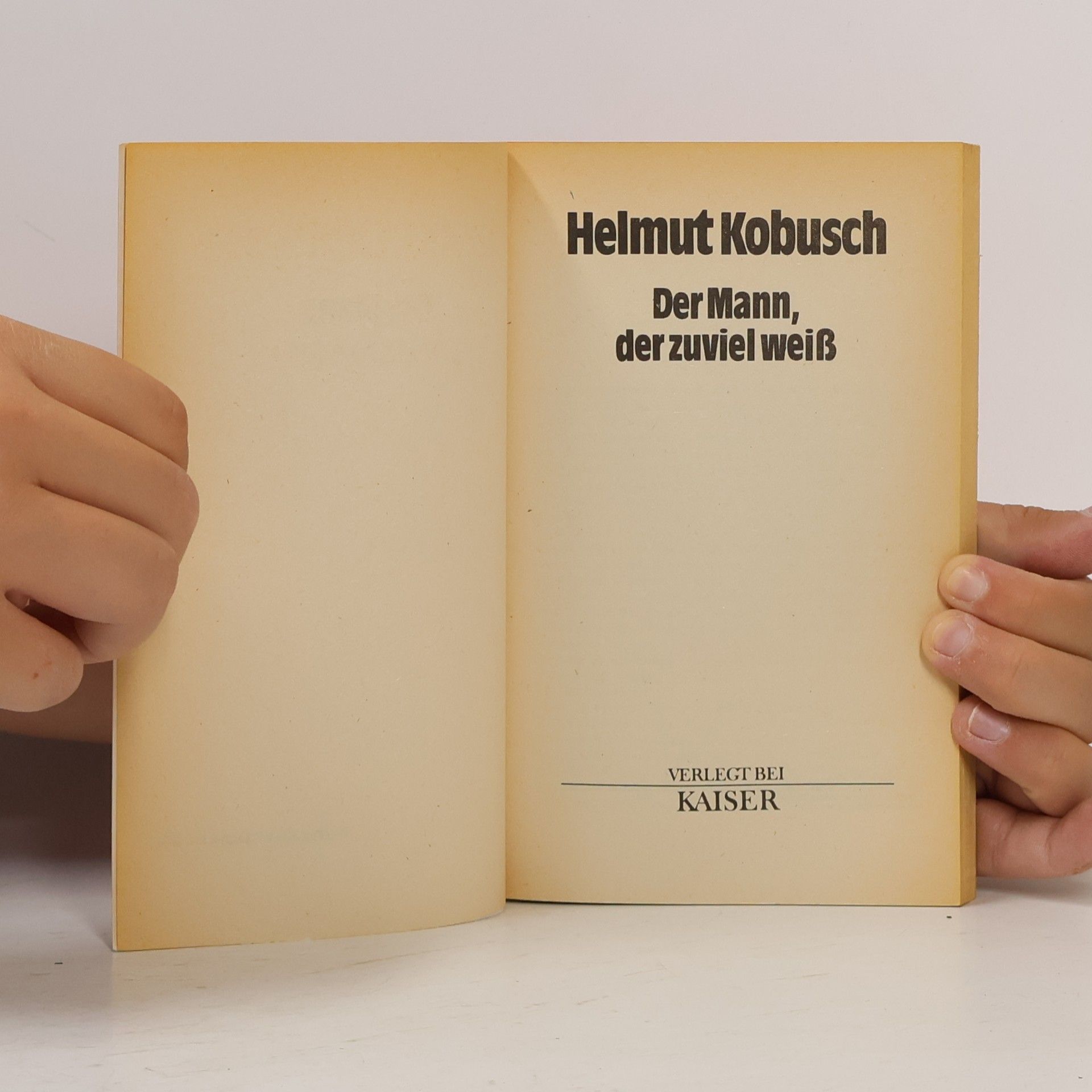 Helmut Kobusch Der Mann, der zuviel weiß