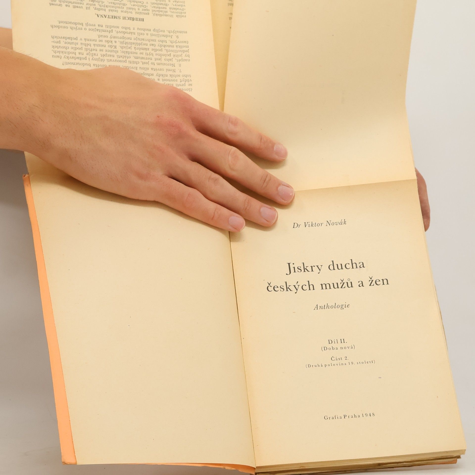 Viktor Novák Jiskry ducha českých mužu a žen. Anthologie. Díl II. Část 2.