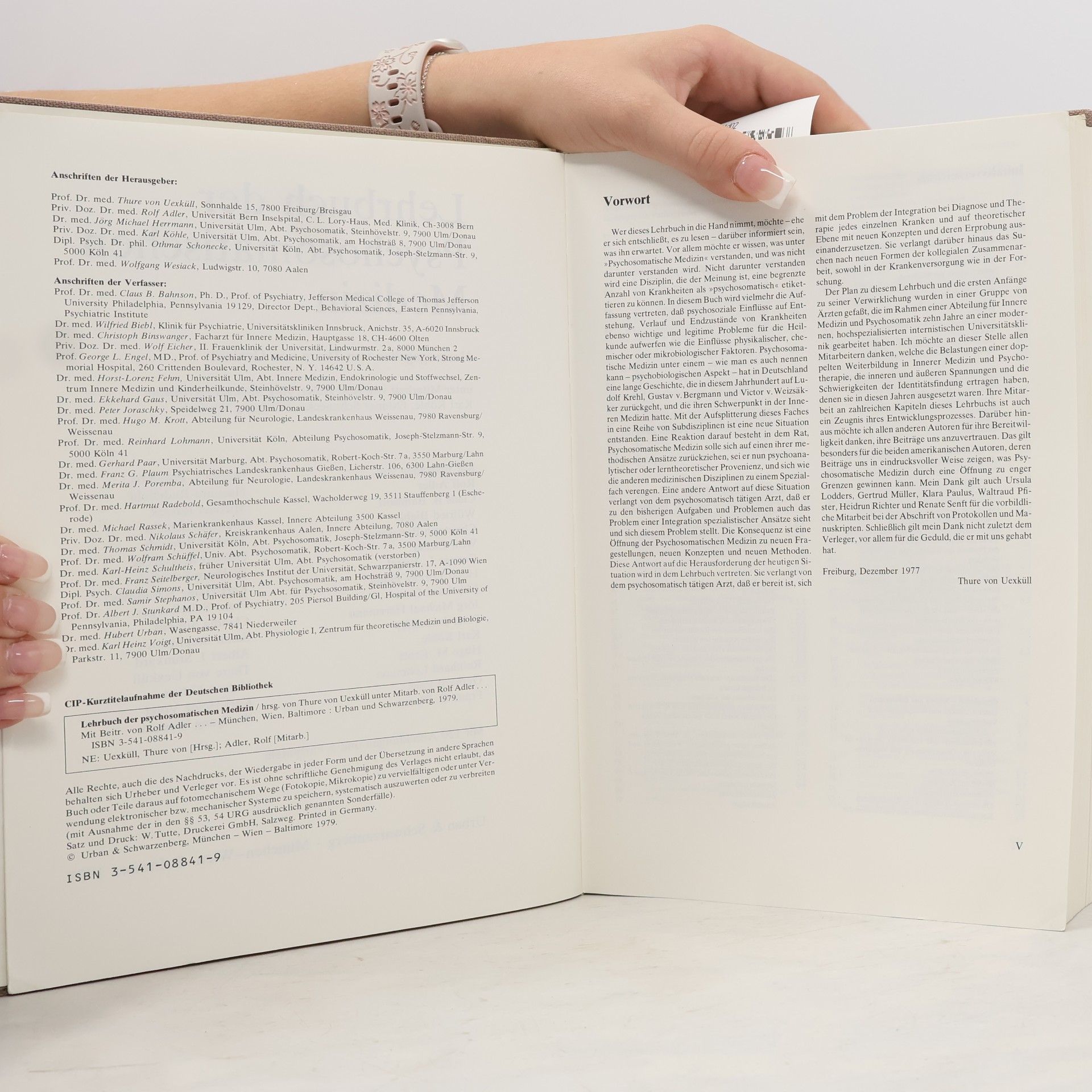 Thure von Uexküll Lehrbuch der psychosomatischen Medizin