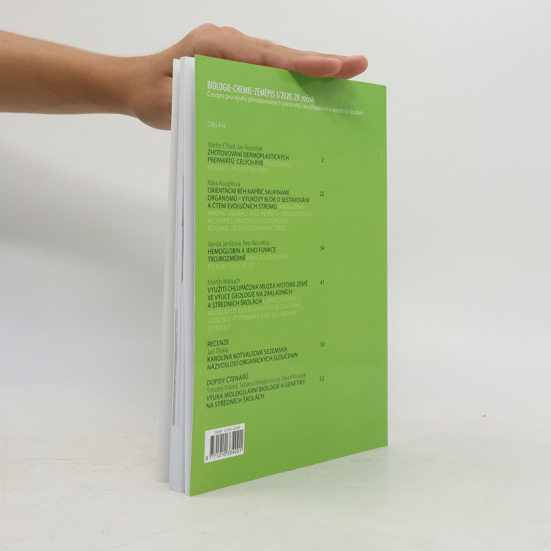 Kolektiv autorů Biologie-chemie-zeměpis 1/2020