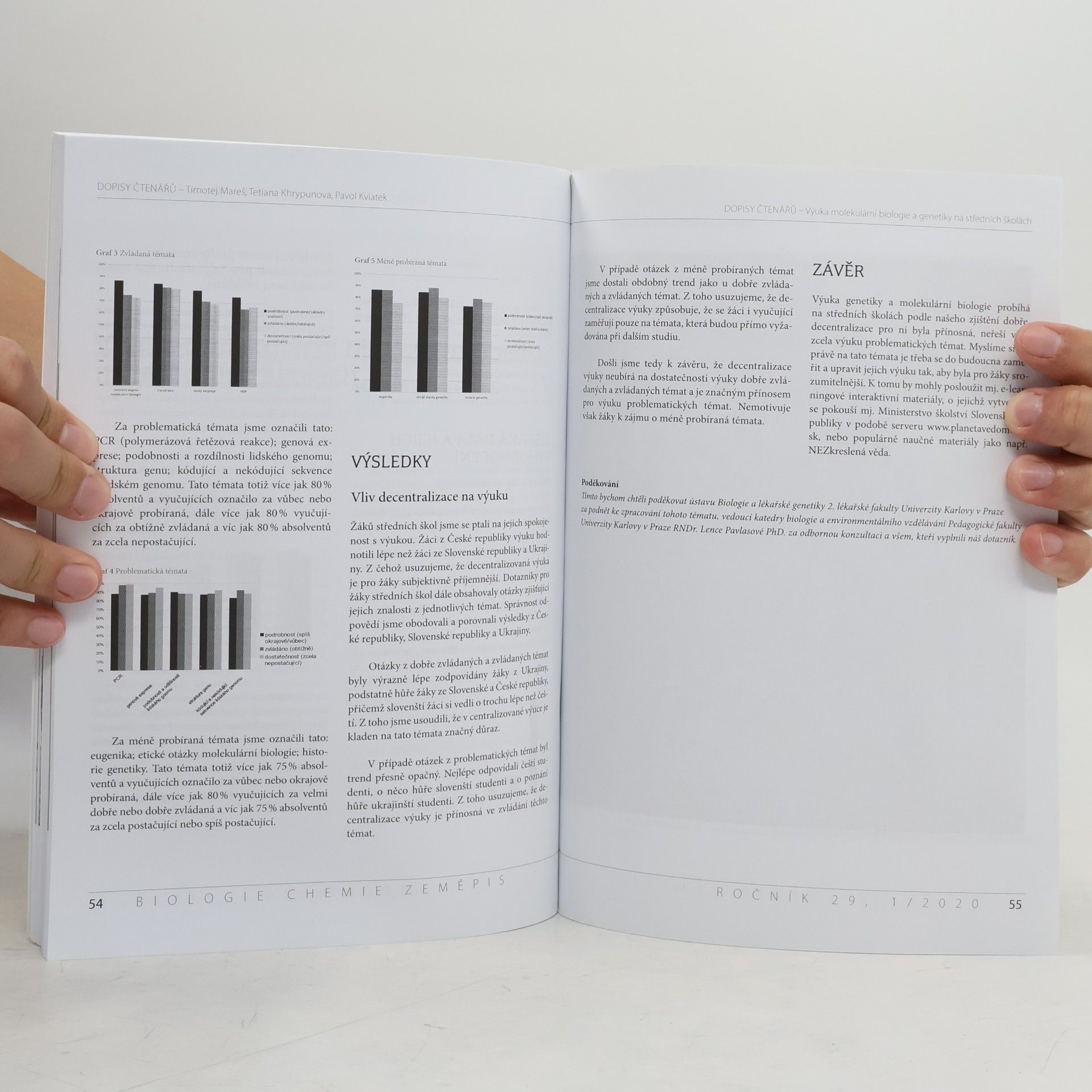 Kolektiv autorů Biologie-chemie-zeměpis 1/2020