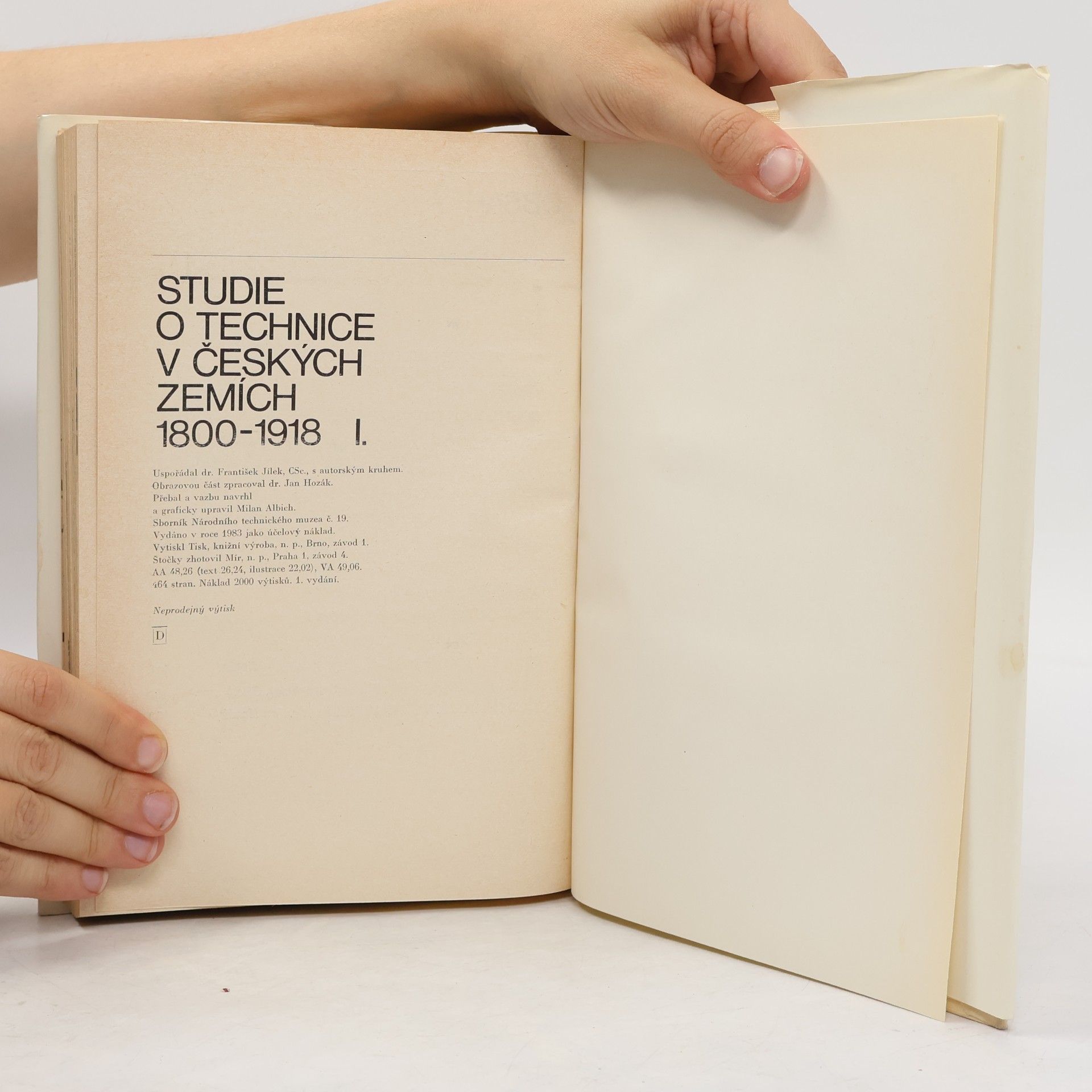 Autores varios Studie o technice v českých zemích 1800-1918 I.
