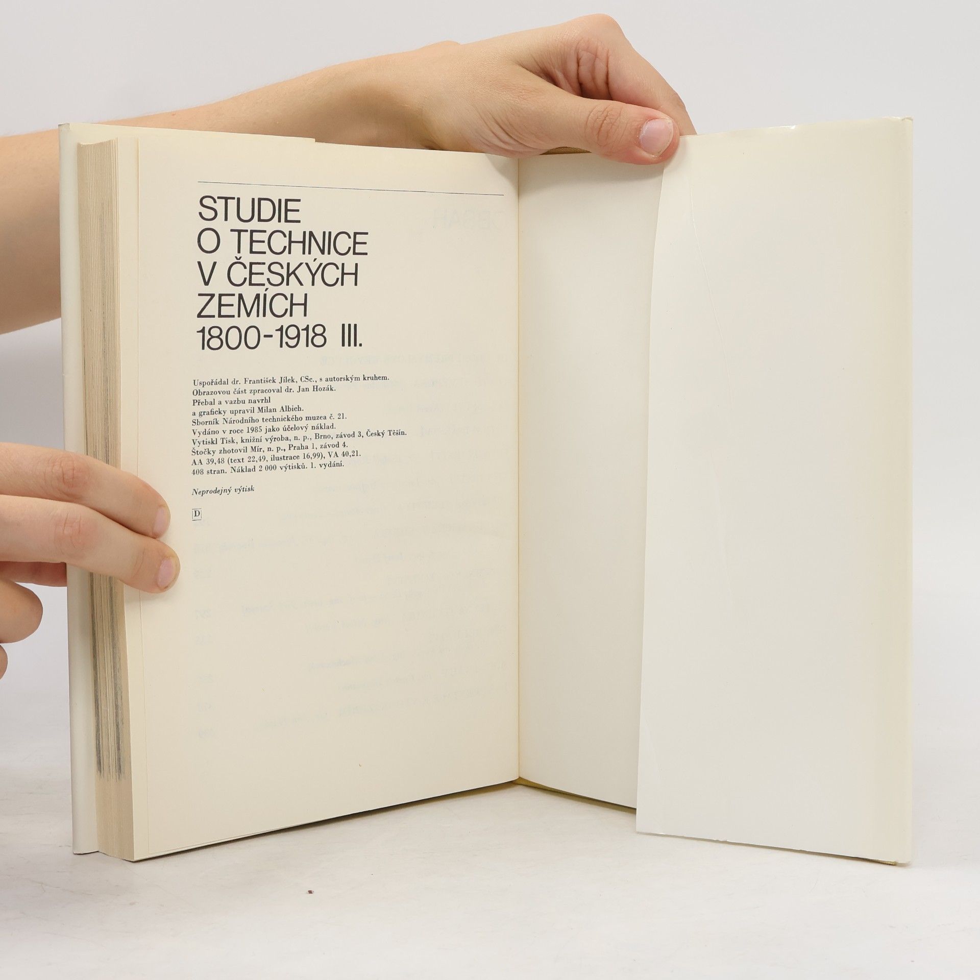 František Jílek studie o technice v českých zemích 1800-1918 III.