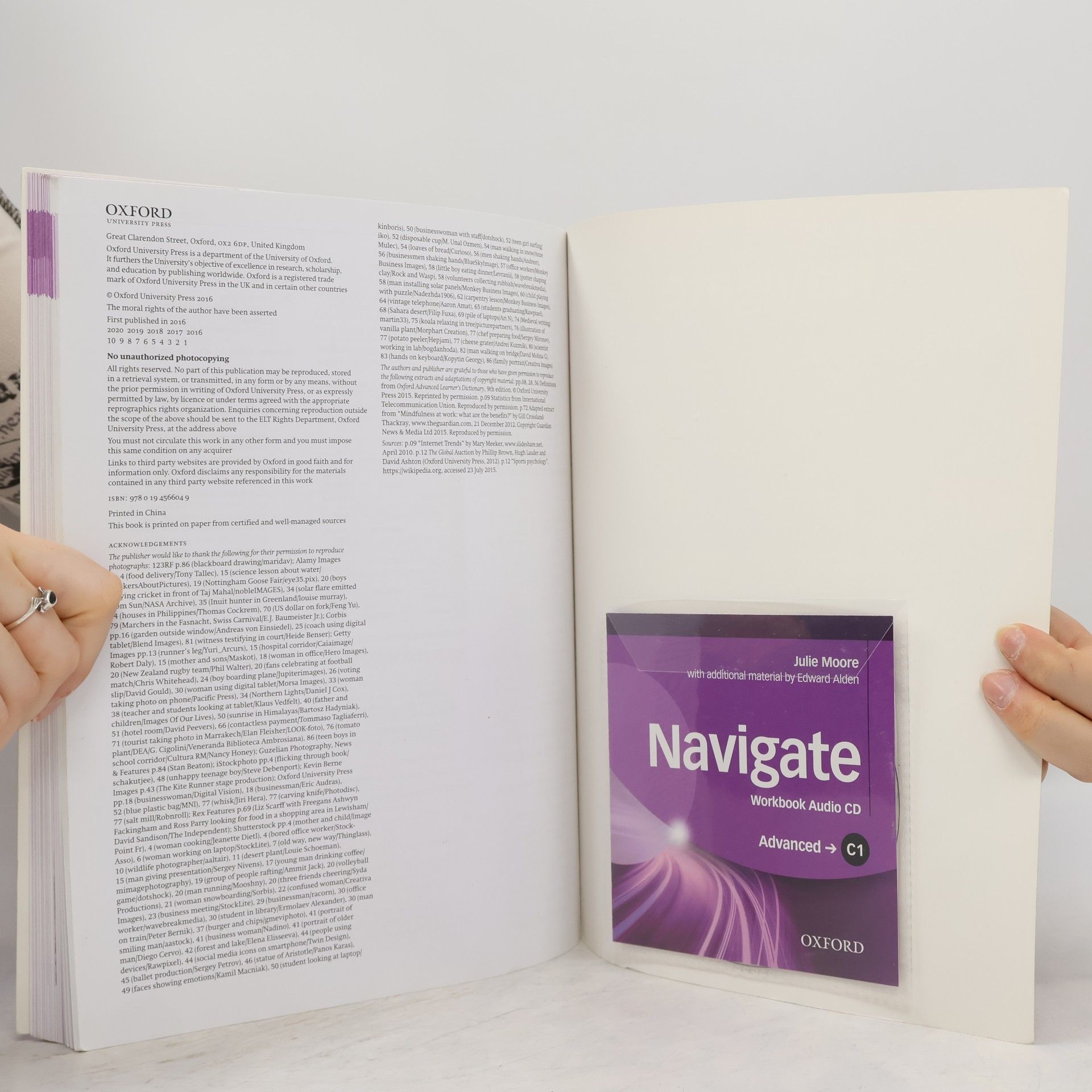 Julie Moore Navigate Advanced C1: Workbook with Key and Audio CD