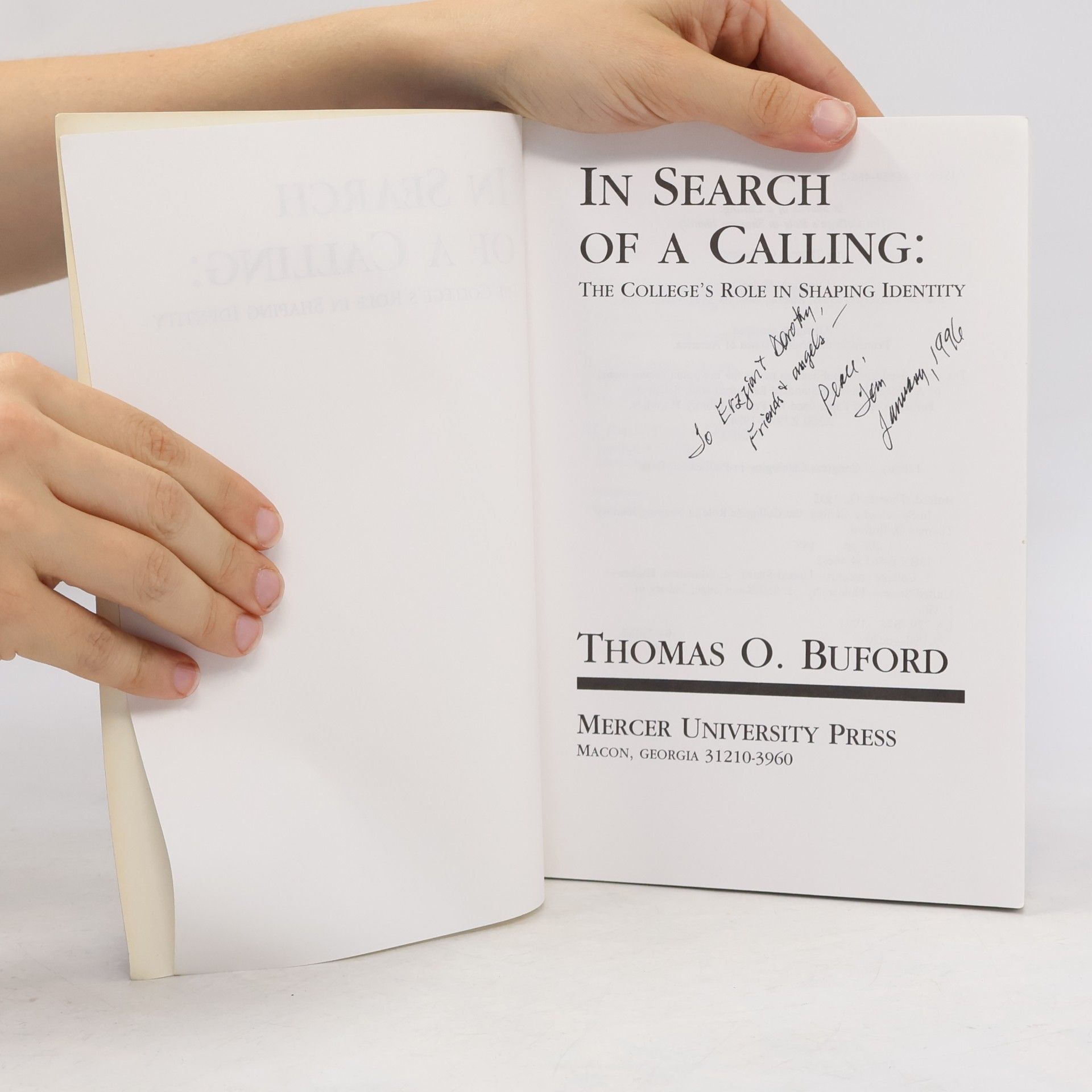 Thomas O. Buford In Search of a Calling