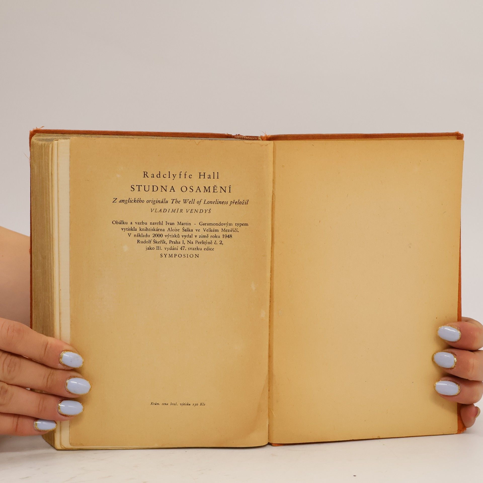 Radclyffe Hall Studna osamění
