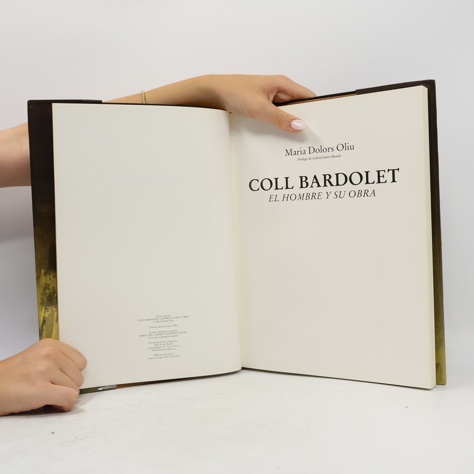 Maria Dolors Oliu Coll Bardolet, el hombre y su obra
