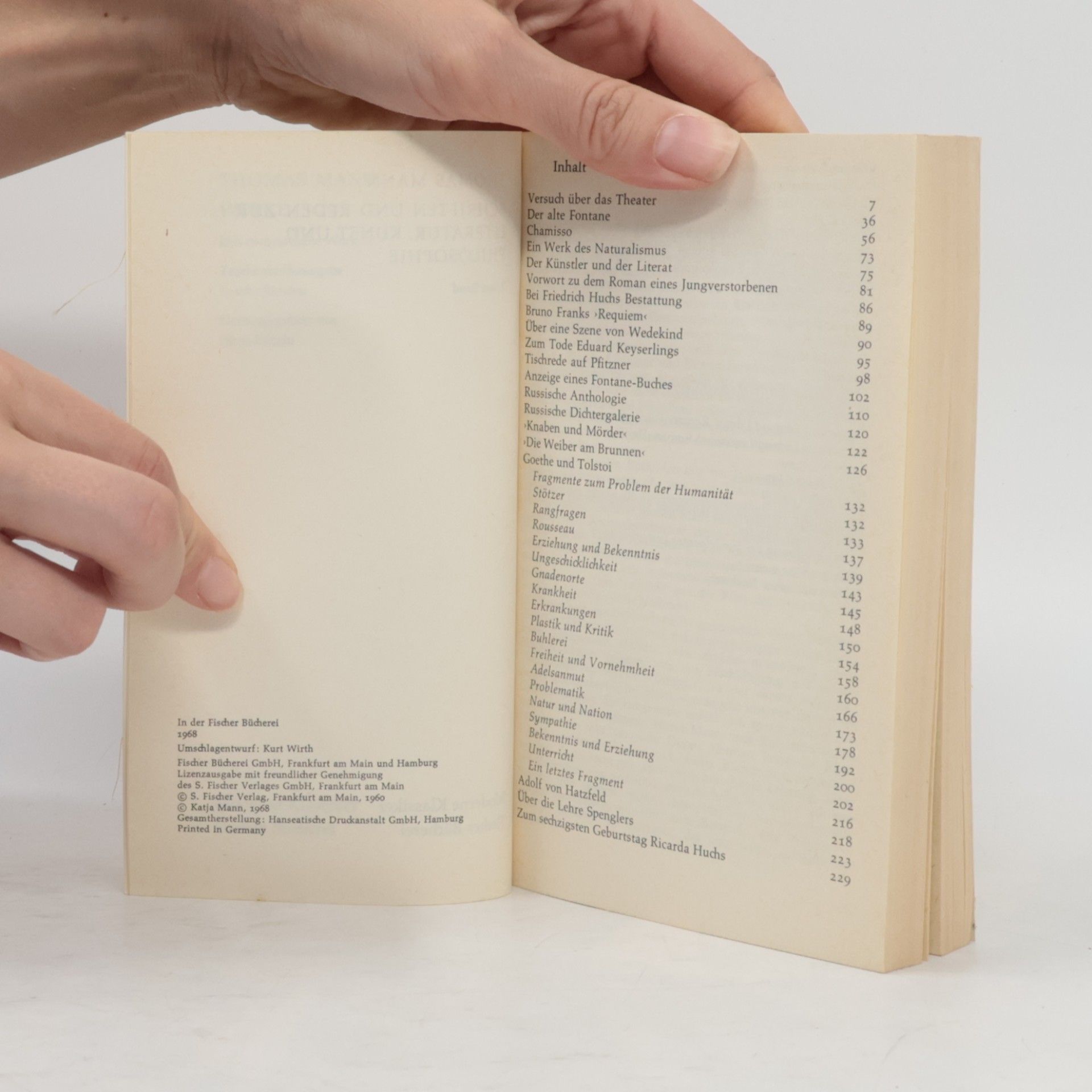 Thomas Mann Schriften und Reden zur Literatur, Kunst und Philosophie 1