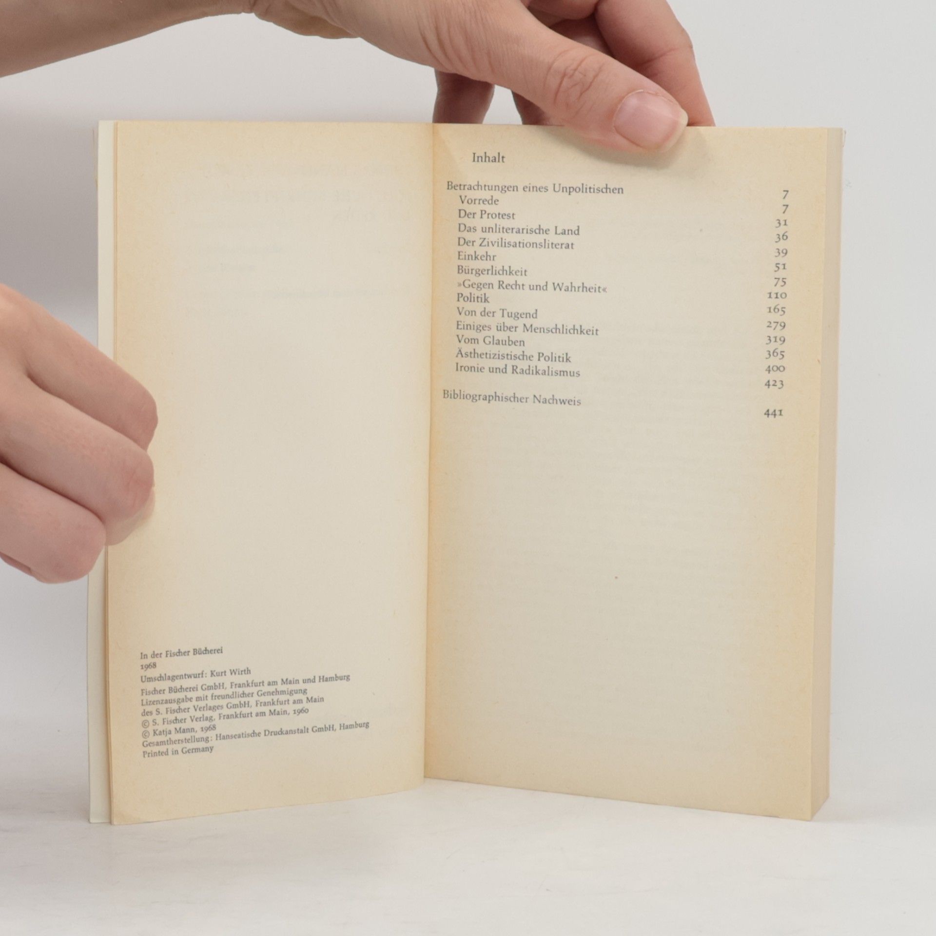 Thomas Mann Politische Schriften und Reden 1
