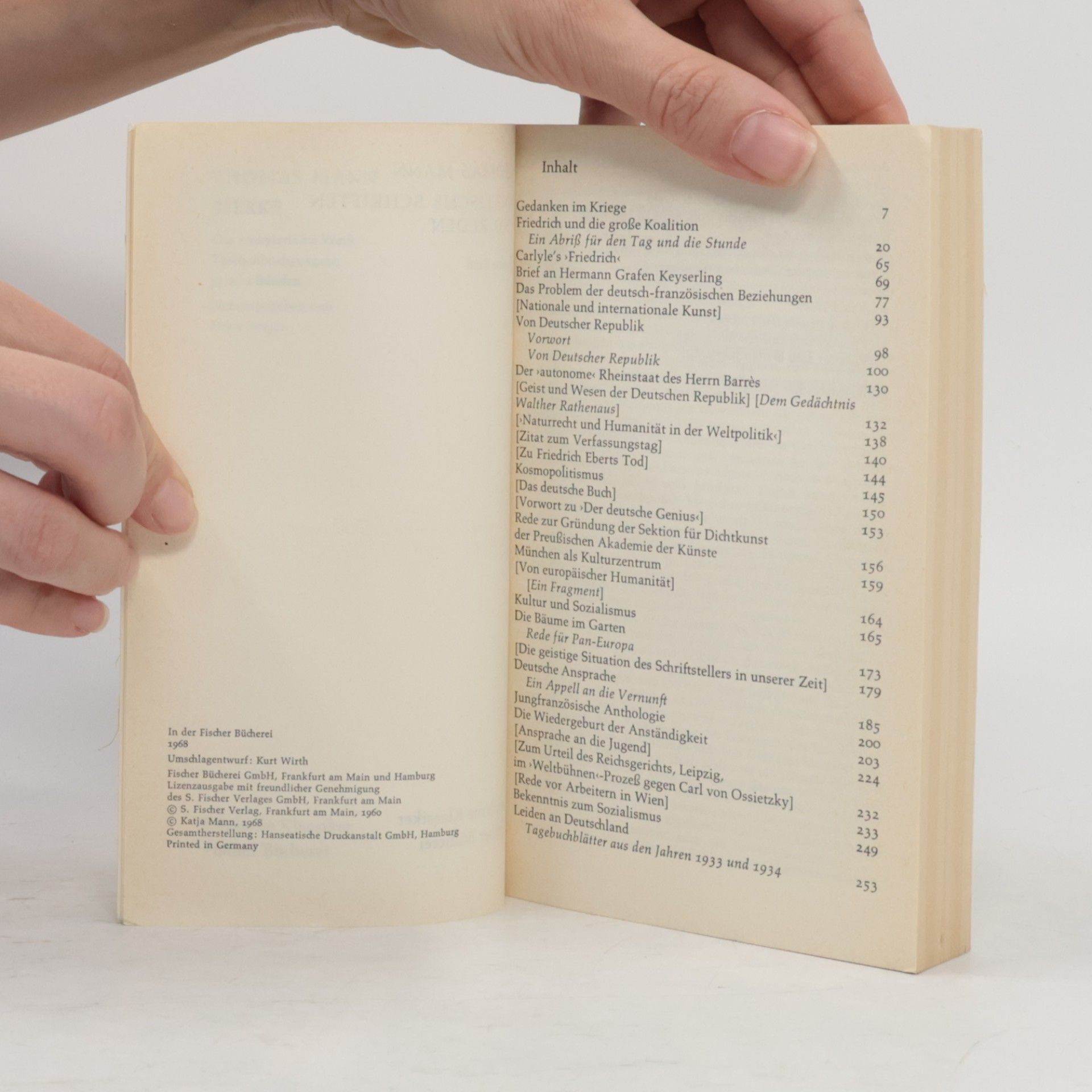 Thomas Mann Politische Schriften und Reden 2