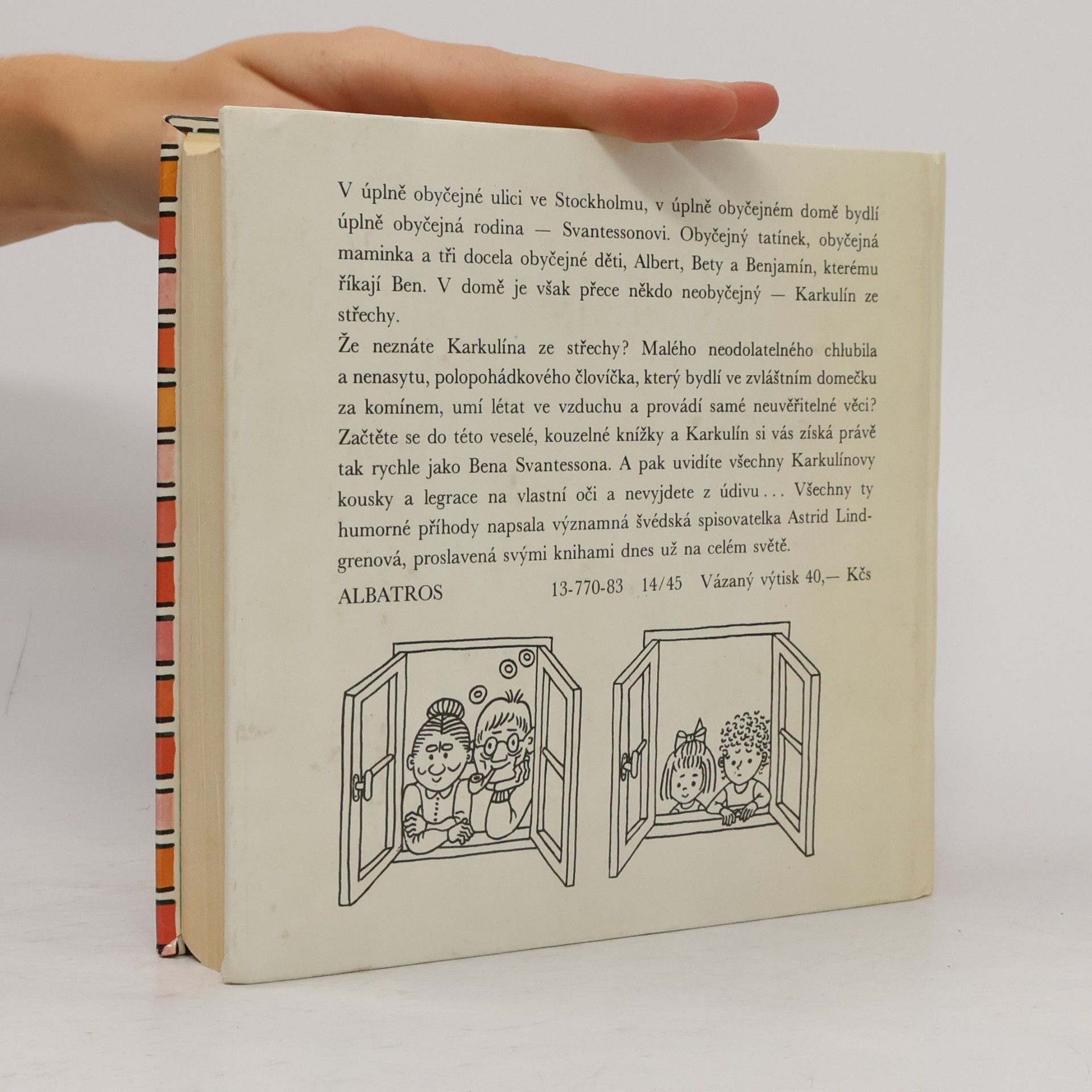 Astrid Lindgren Karkulín ze střechy