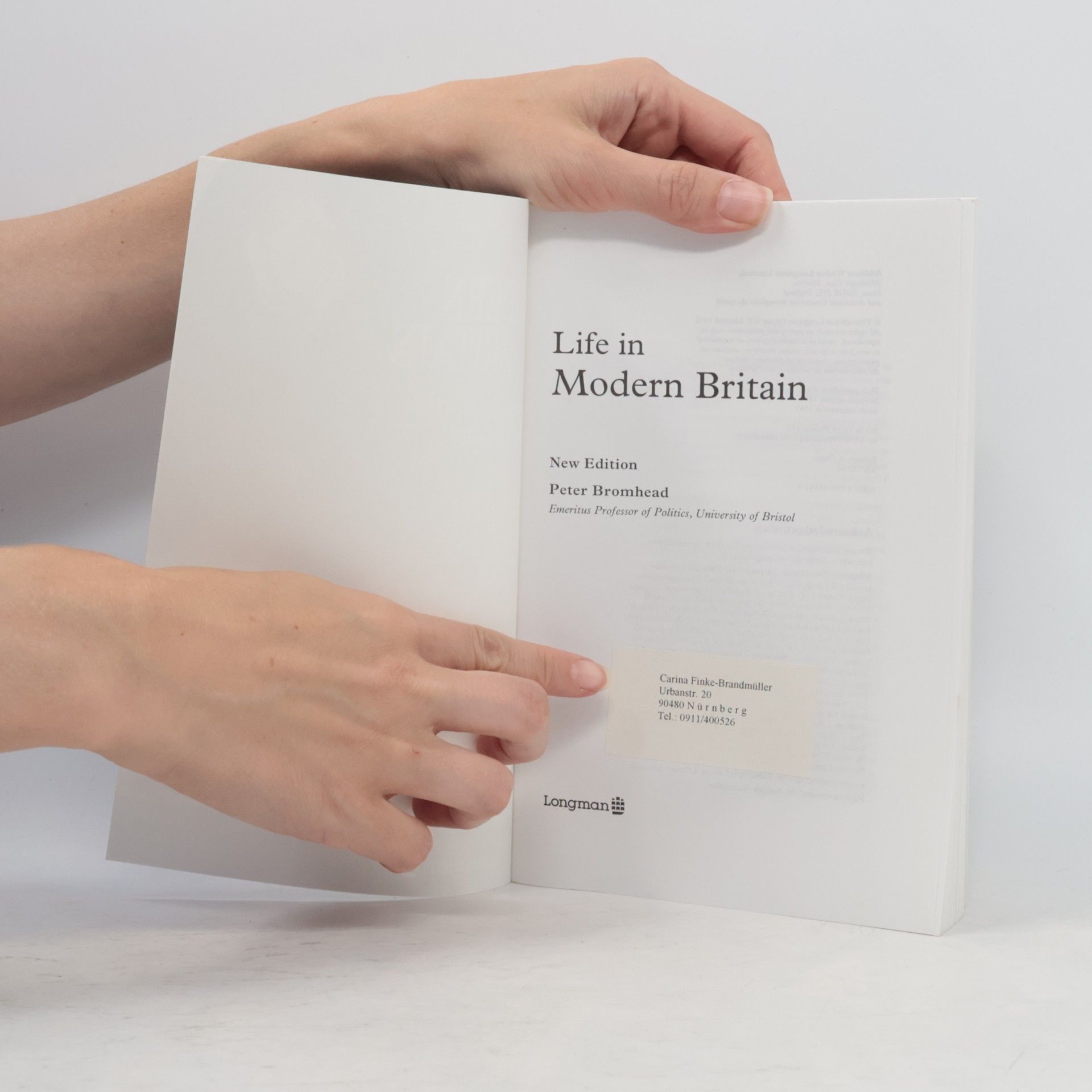Peter Bromhead Life in Modern Britain - New Edition