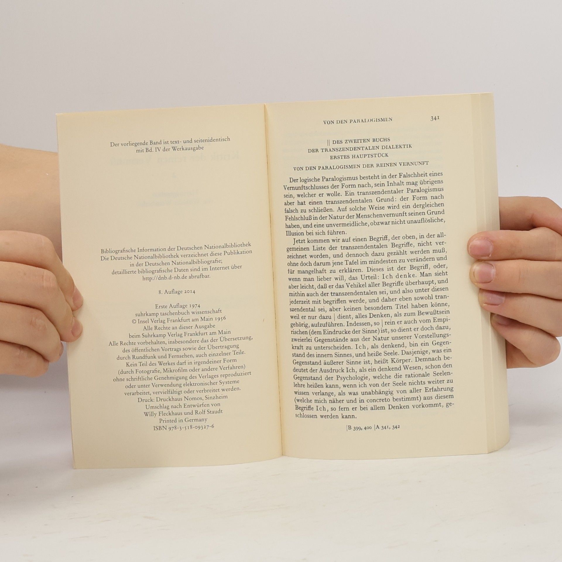 Immanuel Kant Kritik der reinen Vernunft 2